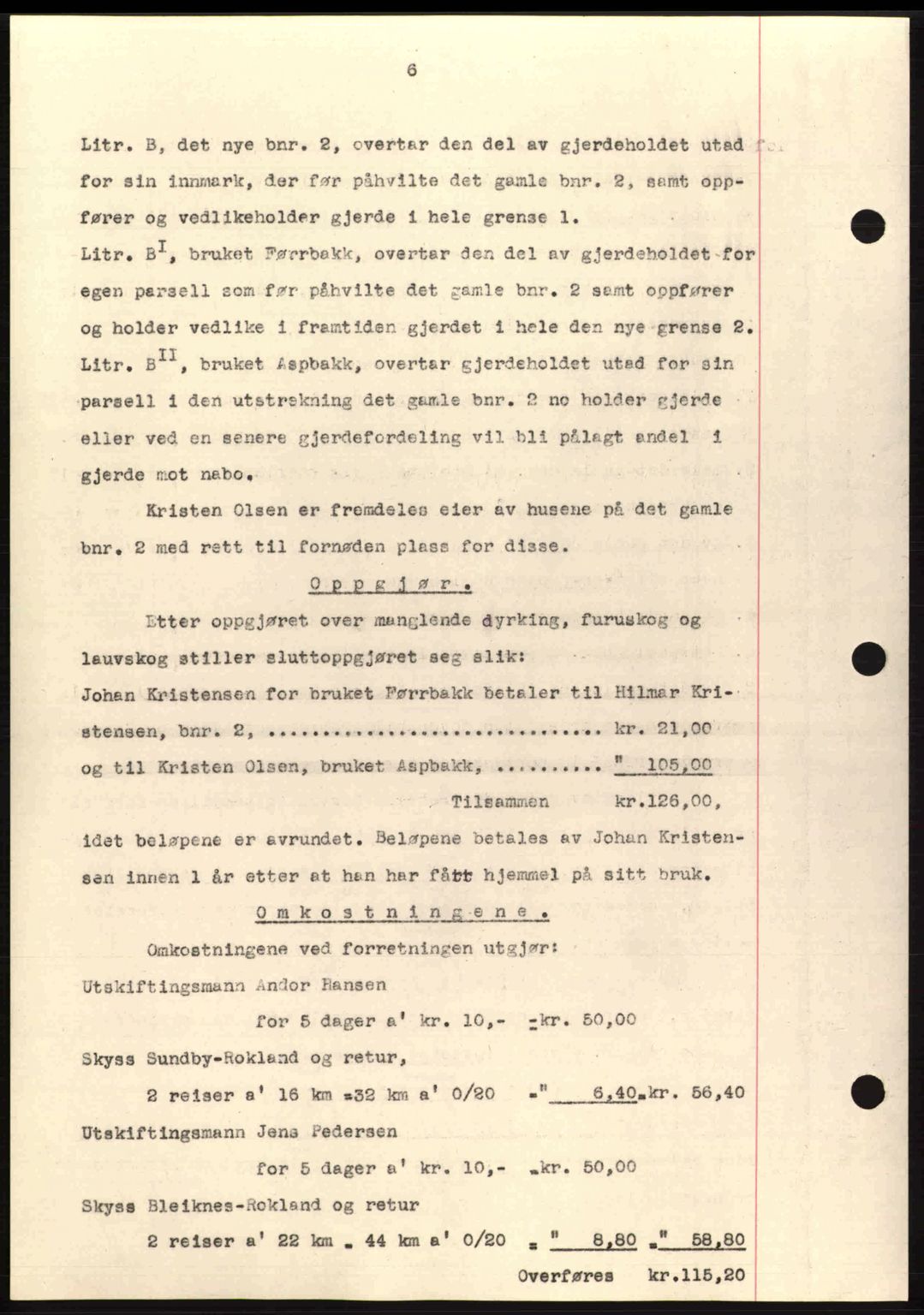 Salten sorenskriveri, AV/SAT-A-4578/1/2/2C: Mortgage book no. A14-15, 1943-1945, Diary no: : 1949/1943