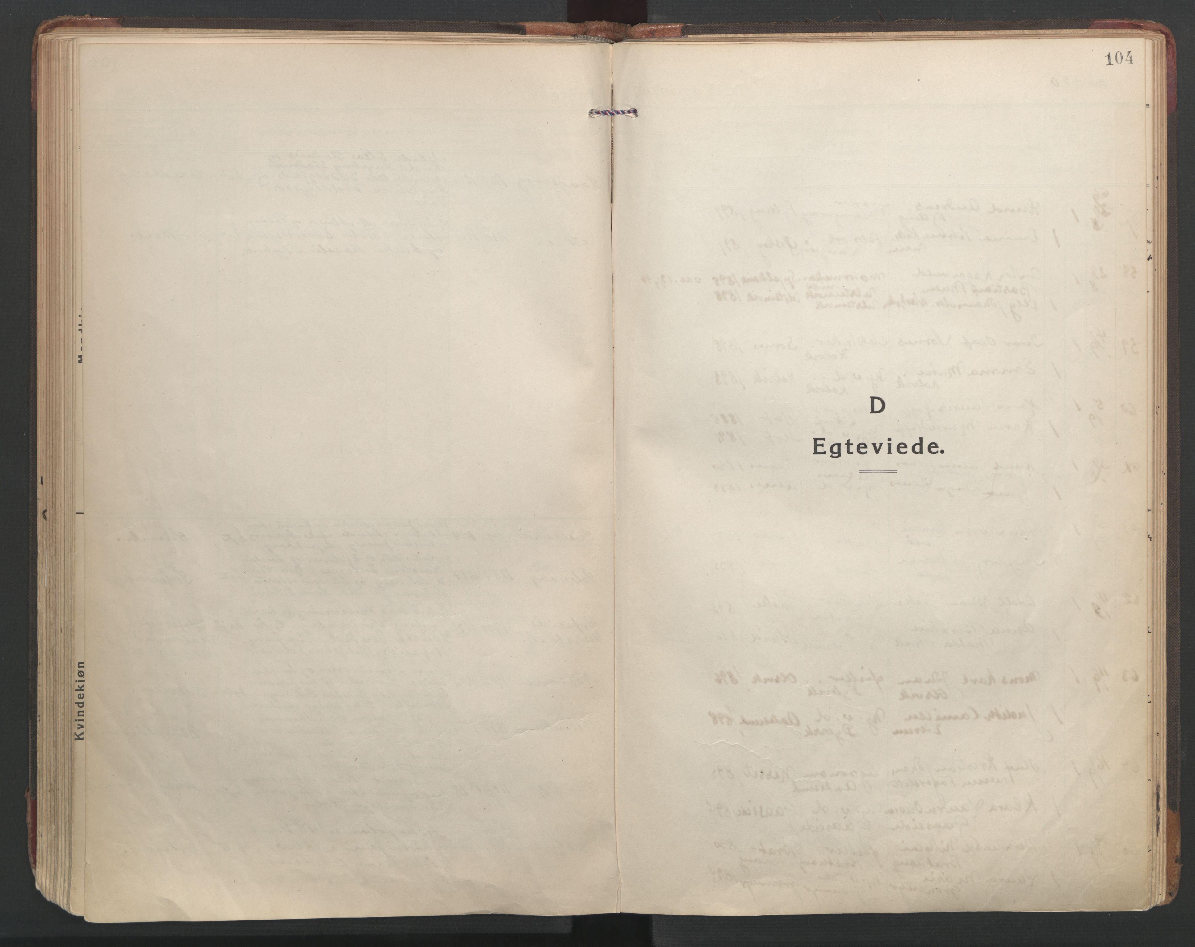 Ministerialprotokoller, klokkerbøker og fødselsregistre - Møre og Romsdal, SAT/A-1454/528/L0412: Parish register (official) no. 528A21, 1920-1926, p. 104