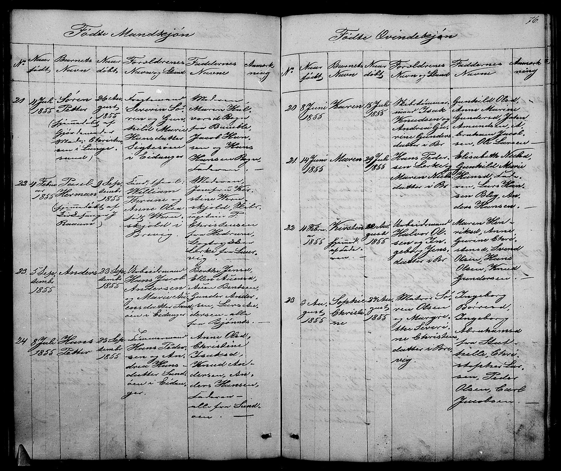 Brevik kirkebøker, AV/SAKO-A-255/G/Ga/L0002: Parish register (copy) no. 2, 1846-1865, p. 76