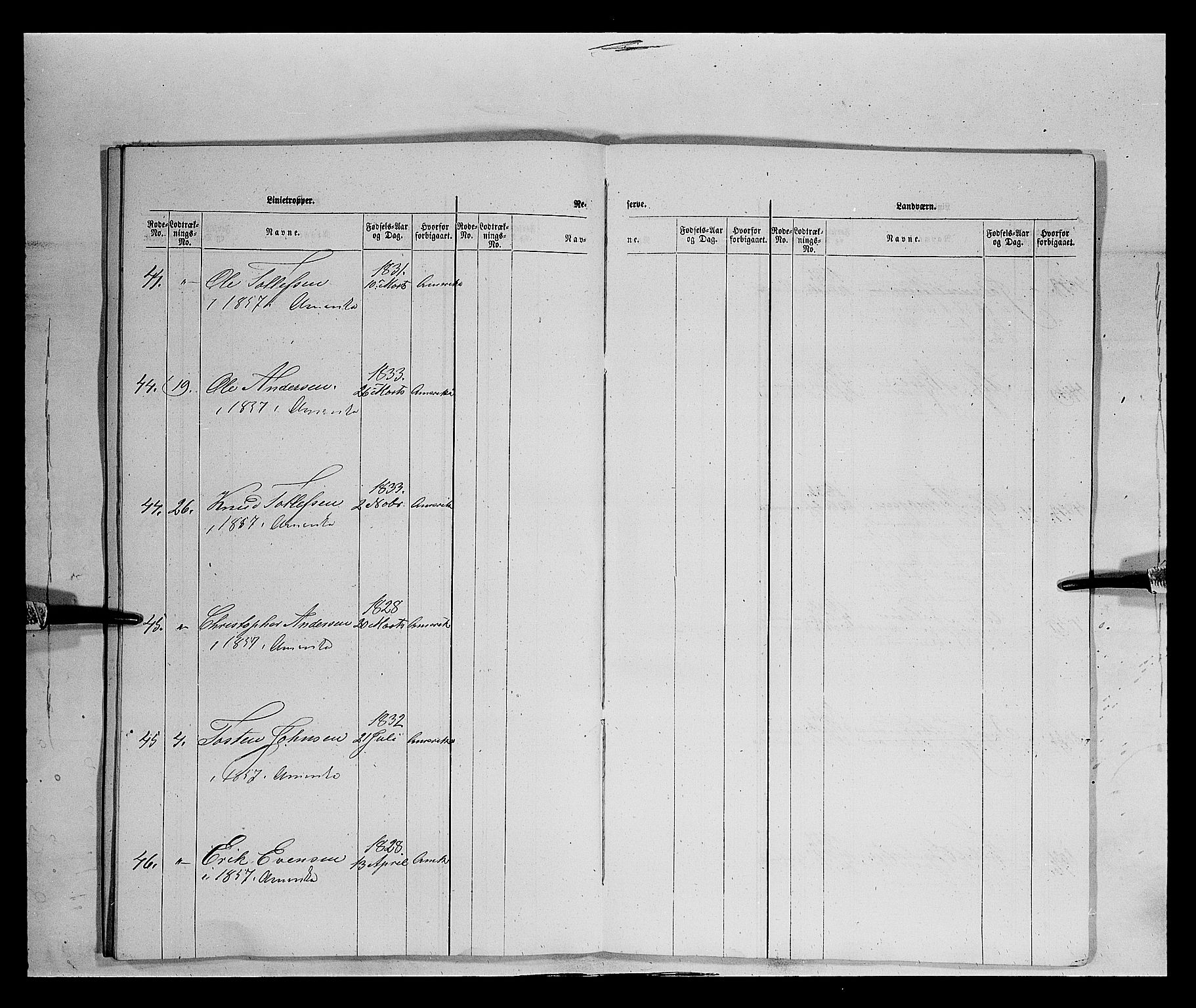 Fylkesmannen i Oppland, AV/SAH-FYO-002/1/K/Kb/L1160: Valderske nasjonale musketérkorps - Slidreske kompani, 1818-1860, p. 3456