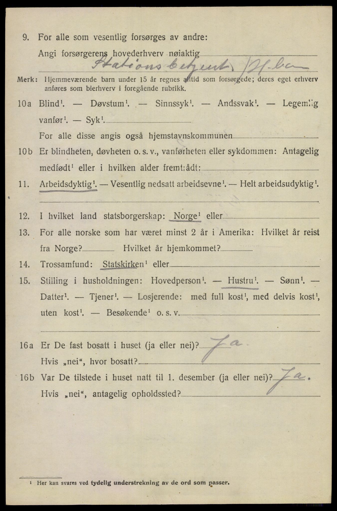 SAO, 1920 census for Lillestrøm, 1920, p. 10545