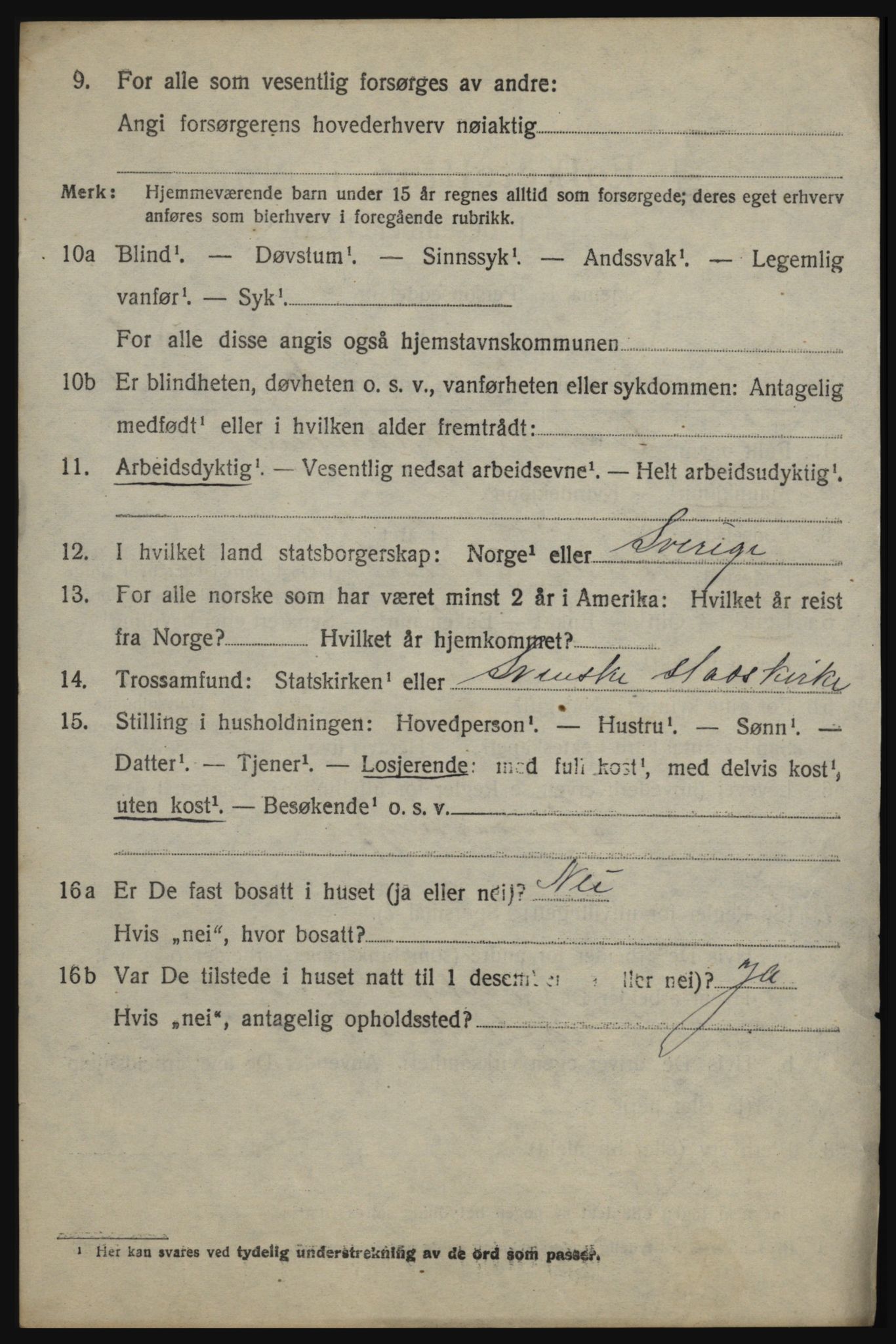 SAO, 1920 census for Rømskog, 1920, p. 231