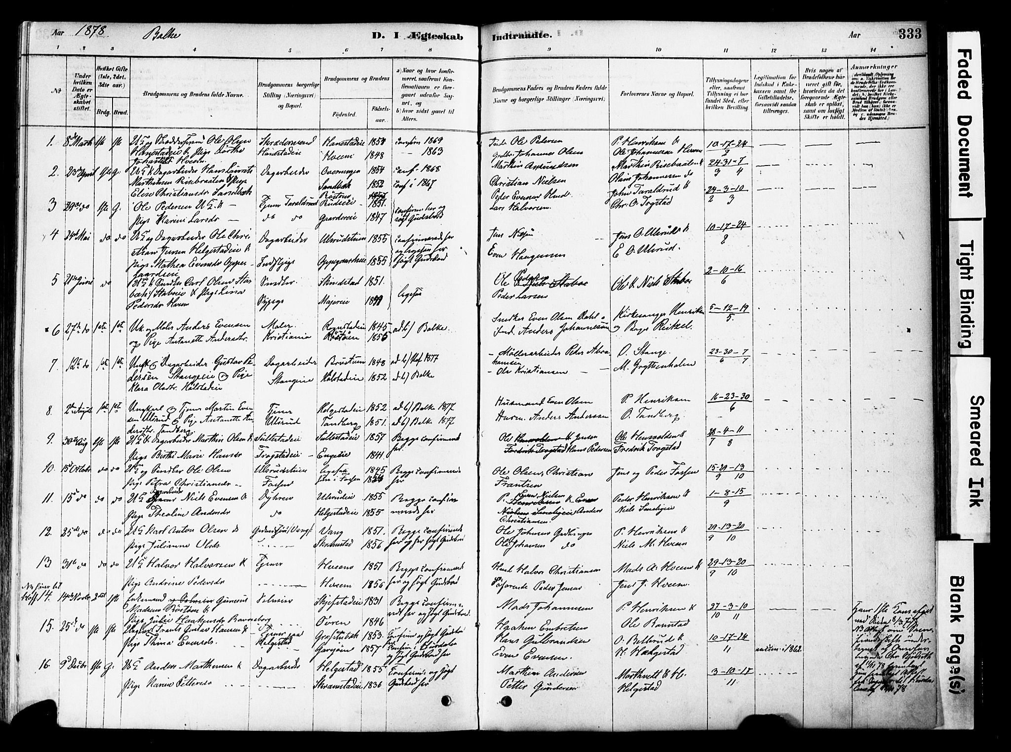 Østre Toten prestekontor, SAH/PREST-104/H/Ha/Haa/L0006: Parish register (official) no. 6 /2, 1878-1880, p. 333