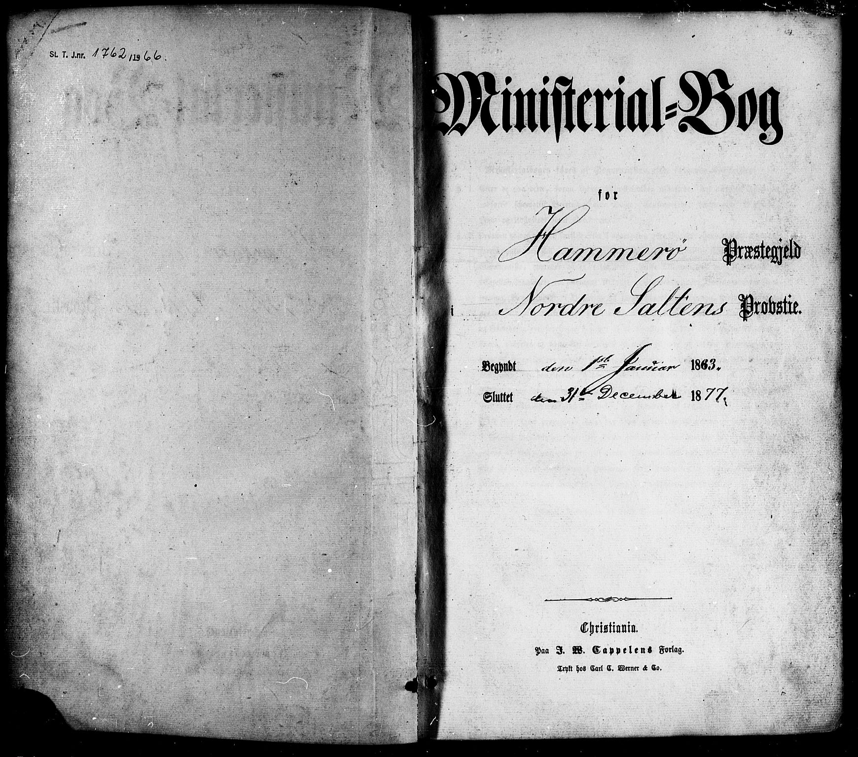 Ministerialprotokoller, klokkerbøker og fødselsregistre - Nordland, SAT/A-1459/859/L0845: Parish register (official) no. 859A05, 1863-1877