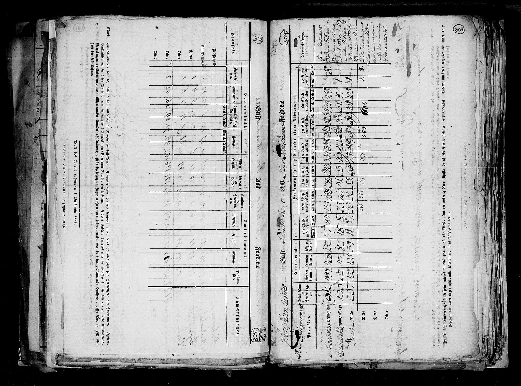 RA, Census 1815, vol. 1: Akershus stift and Kristiansand stift, 1815, p. 223