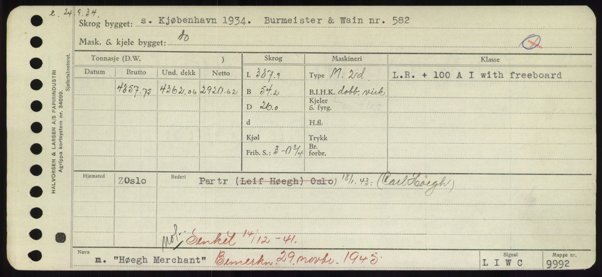 Sjøfartsdirektoratet med forløpere, Skipsmålingen, RA/S-1627/H/Hd/L0017: Fartøy, Holi-Hå, p. 389