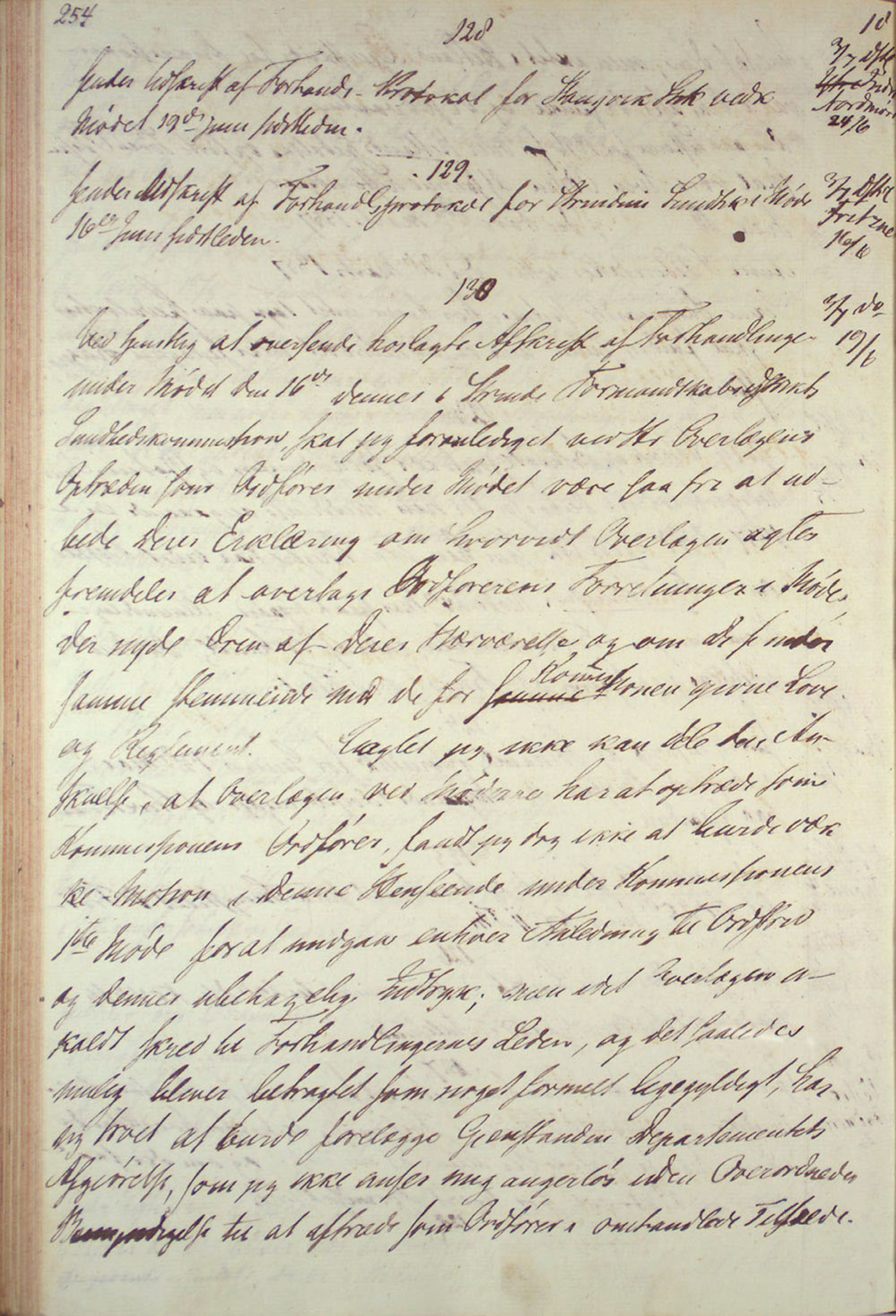 Lepraarkiver - Overlegen for den spedalske sykdom, AV/SAB-A-61001/B.c/L0001: Journal, 1854-1859, p. 254