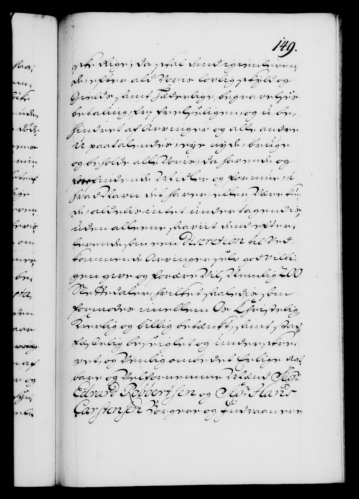 Danske Kanselli 1572-1799, RA/EA-3023/F/Fc/Fca/Fcaa/L0018: Norske registre, 1699-1703, p. 149a