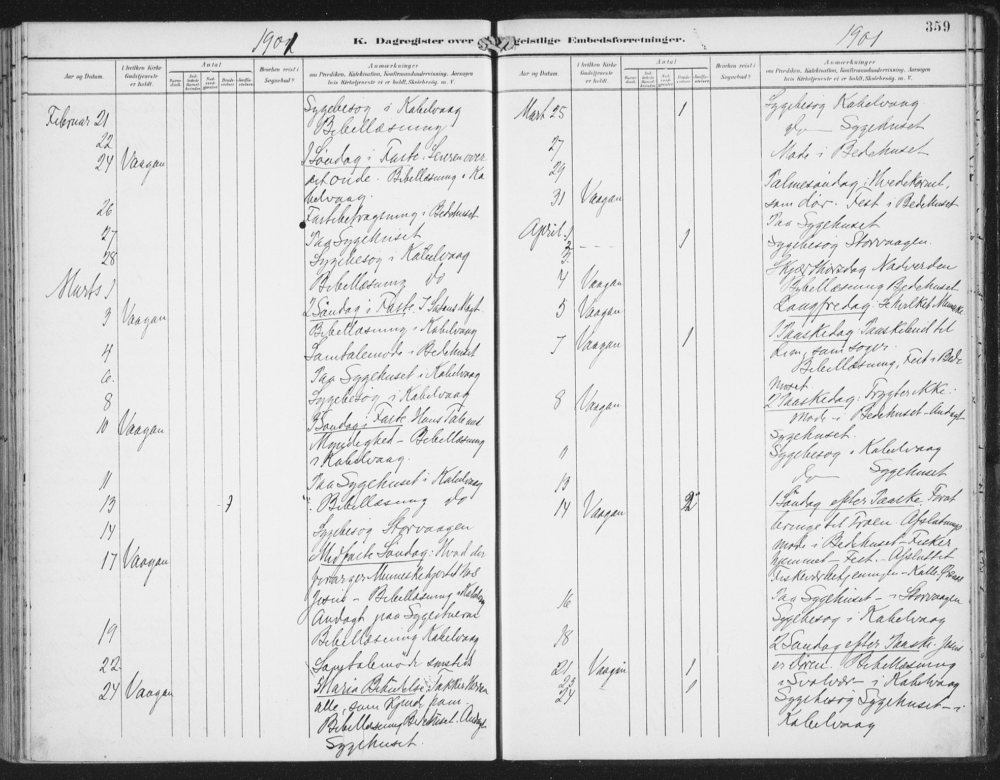 Ministerialprotokoller, klokkerbøker og fødselsregistre - Nordland, AV/SAT-A-1459/874/L1062: Parish register (official) no. 874A06, 1899-1907, p. 359