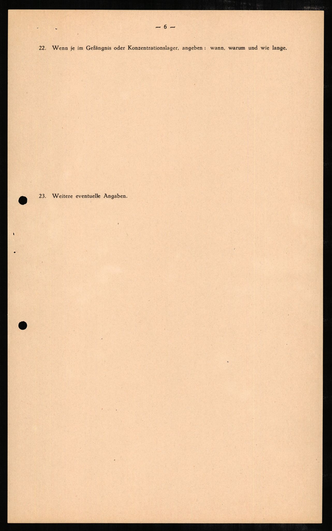 Forsvaret, Forsvarets overkommando II, RA/RAFA-3915/D/Db/L0004: CI Questionaires. Tyske okkupasjonsstyrker i Norge. Tyskere., 1945-1946, p. 49