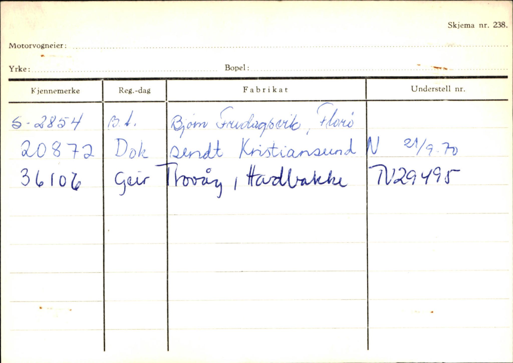 Statens vegvesen, Sogn og Fjordane vegkontor, AV/SAB-A-5301/4/F/L0132: Eigarregister Askvoll A-Å. Balestrand A-Å, 1945-1975, p. 466