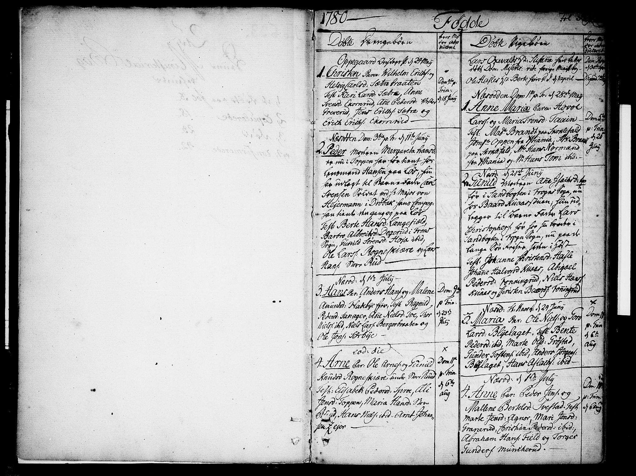 Nesodden prestekontor Kirkebøker, SAO/A-10013/F/Fa/L0004: Parish register (official) no. I 4, 1780-1792, p. 3
