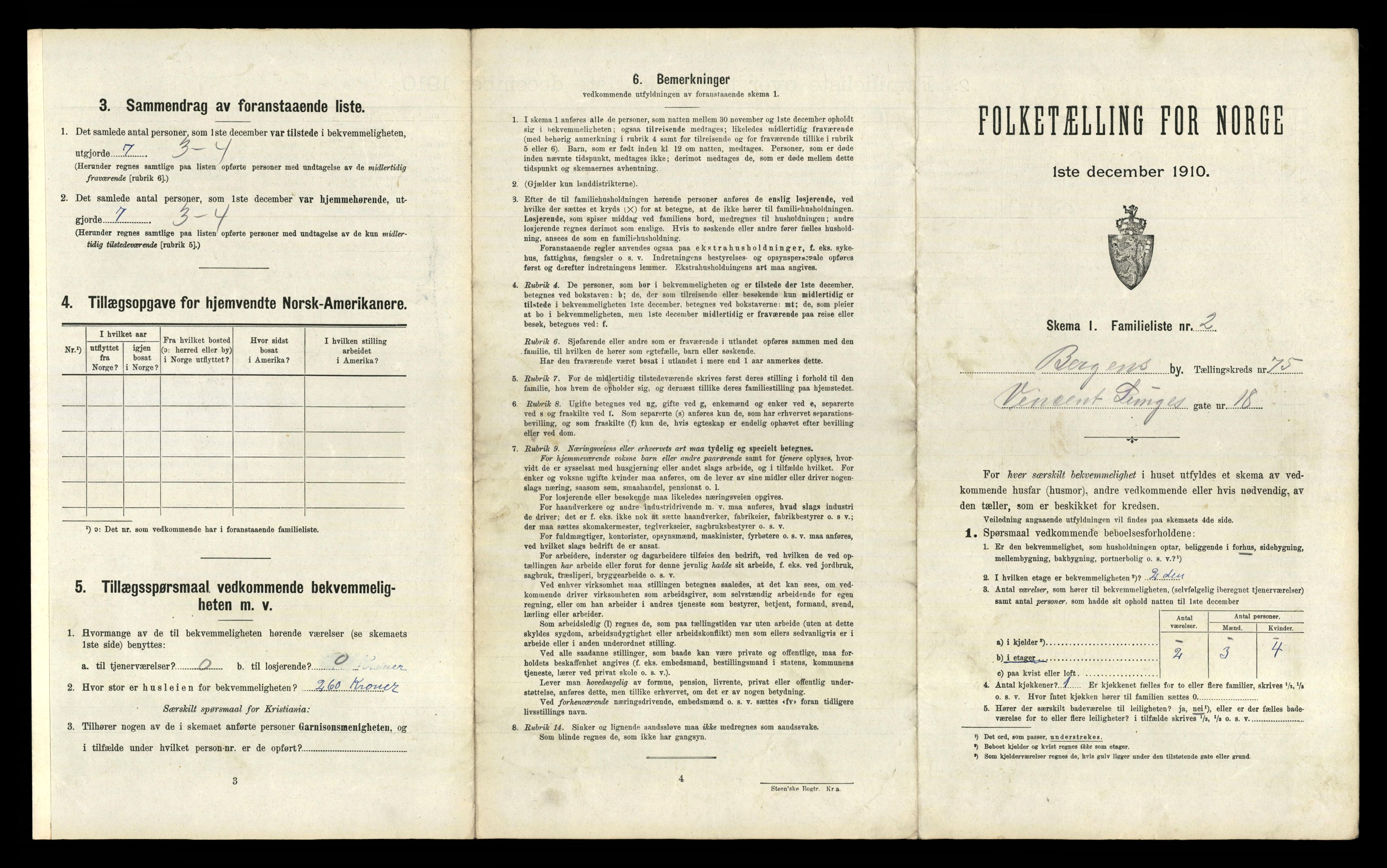 RA, 1910 census for Bergen, 1910, p. 25979