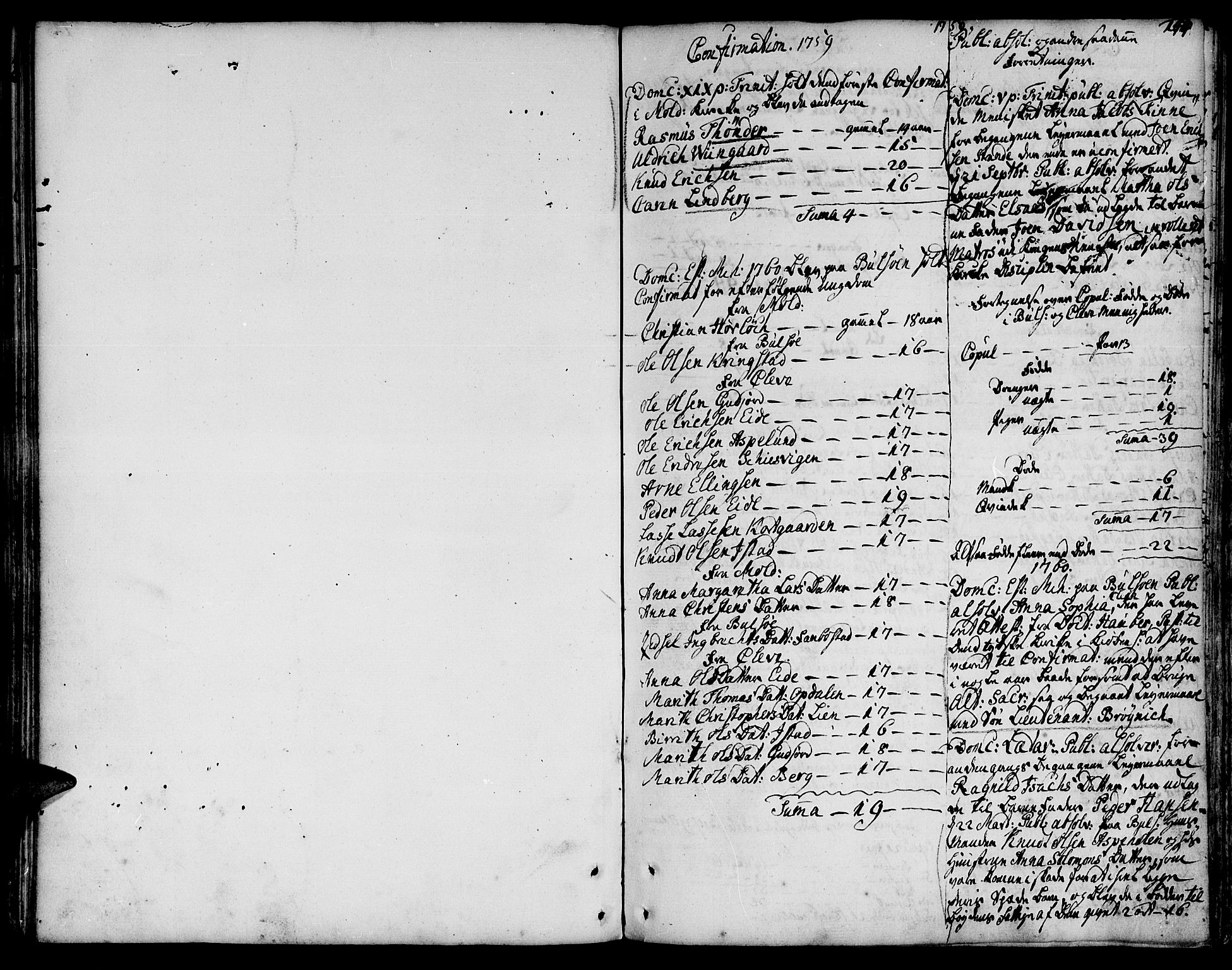 Ministerialprotokoller, klokkerbøker og fødselsregistre - Møre og Romsdal, SAT/A-1454/555/L0648: Parish register (official) no. 555A01, 1759-1793, p. 144