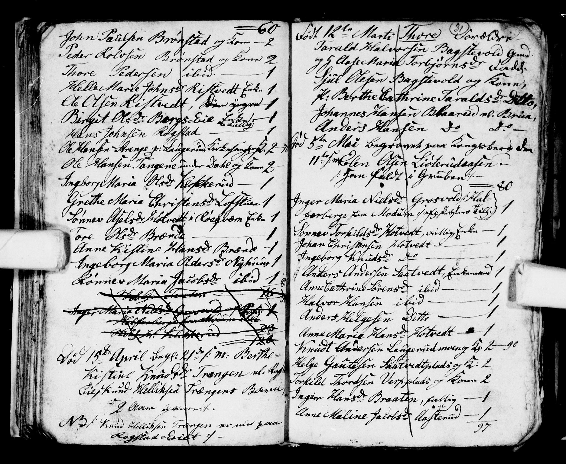Sandsvær kirkebøker, SAKO/A-244/G/Gd/L0001: Parish register (copy) no. IV 1, 1832-1840, p. 31