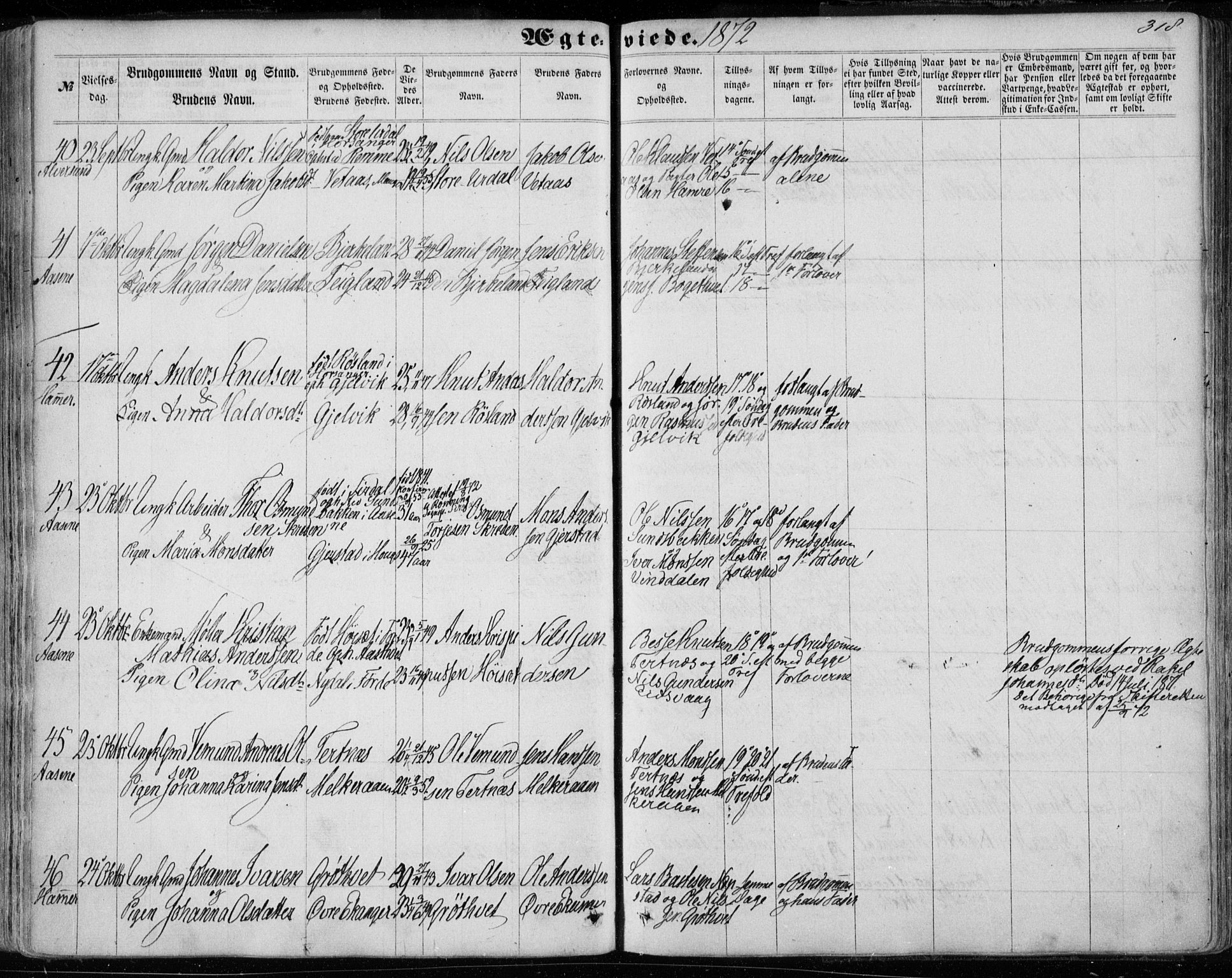 Hamre sokneprestembete, AV/SAB-A-75501/H/Ha/Haa/Haaa/L0014: Parish register (official) no. A 14, 1858-1872, p. 318