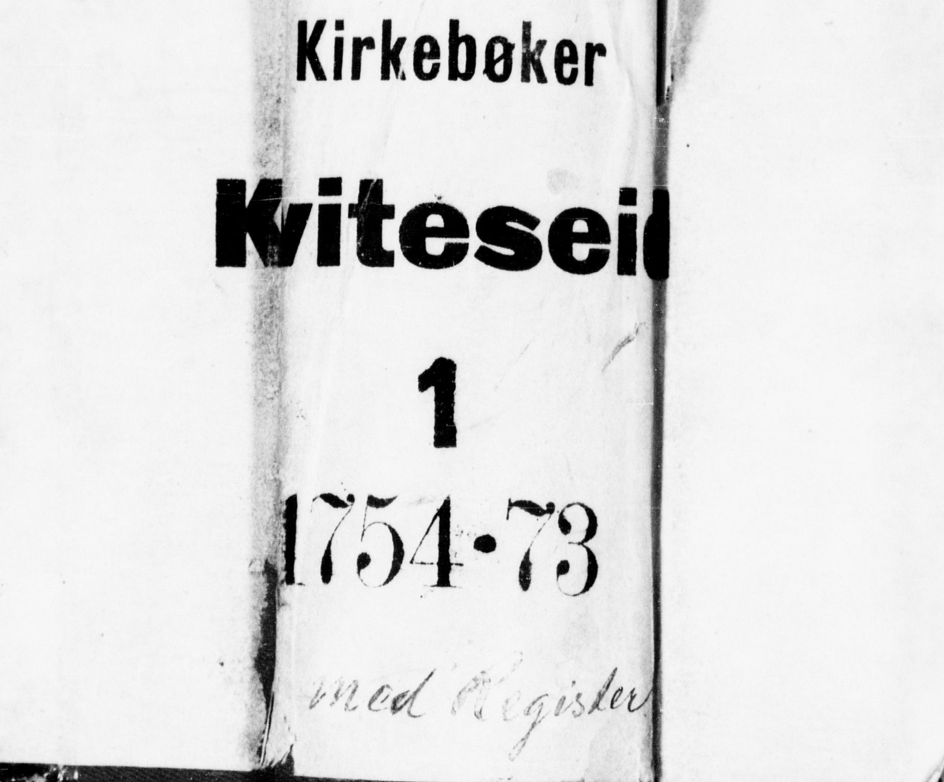 Kviteseid kirkebøker, SAKO/A-276/F/Fa/L0001: Parish register (official) no. I 1, 1754-1773