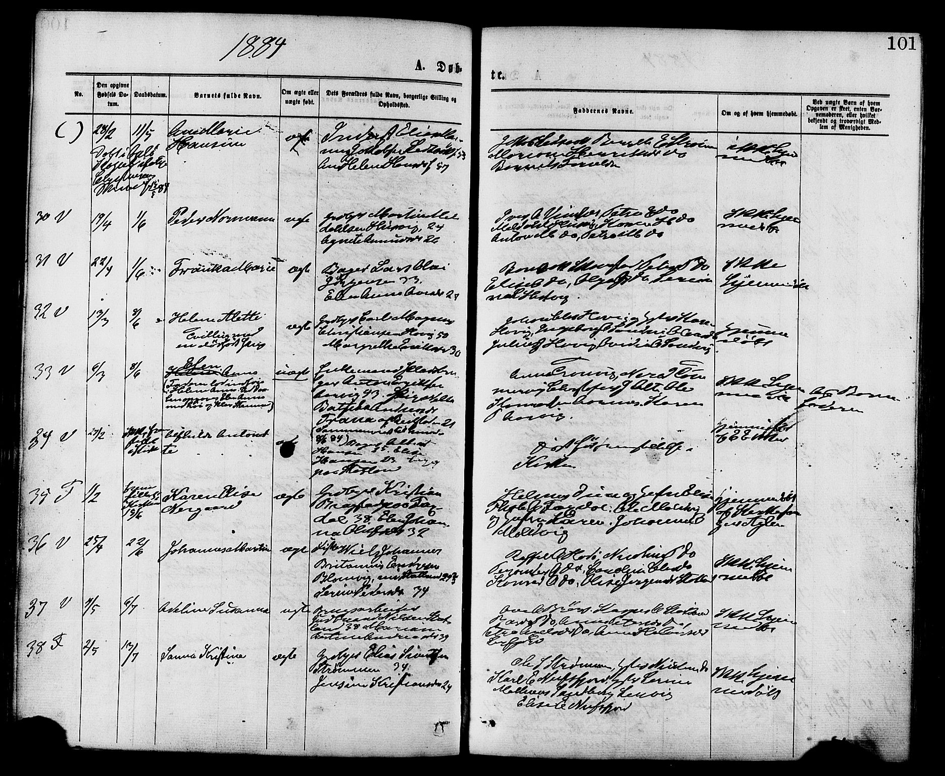 Ministerialprotokoller, klokkerbøker og fødselsregistre - Nord-Trøndelag, AV/SAT-A-1458/773/L0616: Parish register (official) no. 773A07, 1870-1887, p. 101