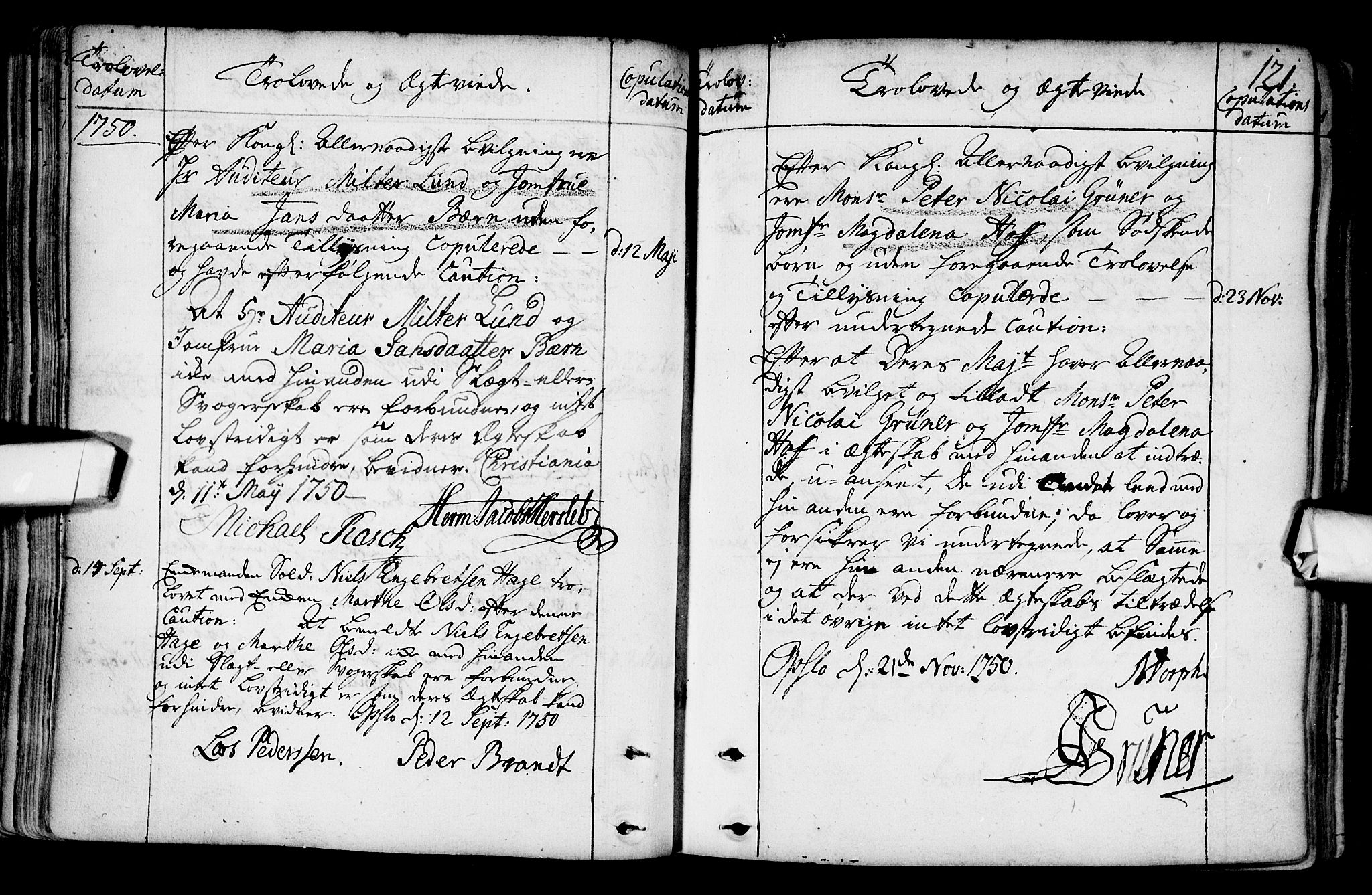 Gamlebyen prestekontor Kirkebøker, SAO/A-10884/F/Fa/L0001: Parish register (official) no. 1, 1734-1818, p. 121