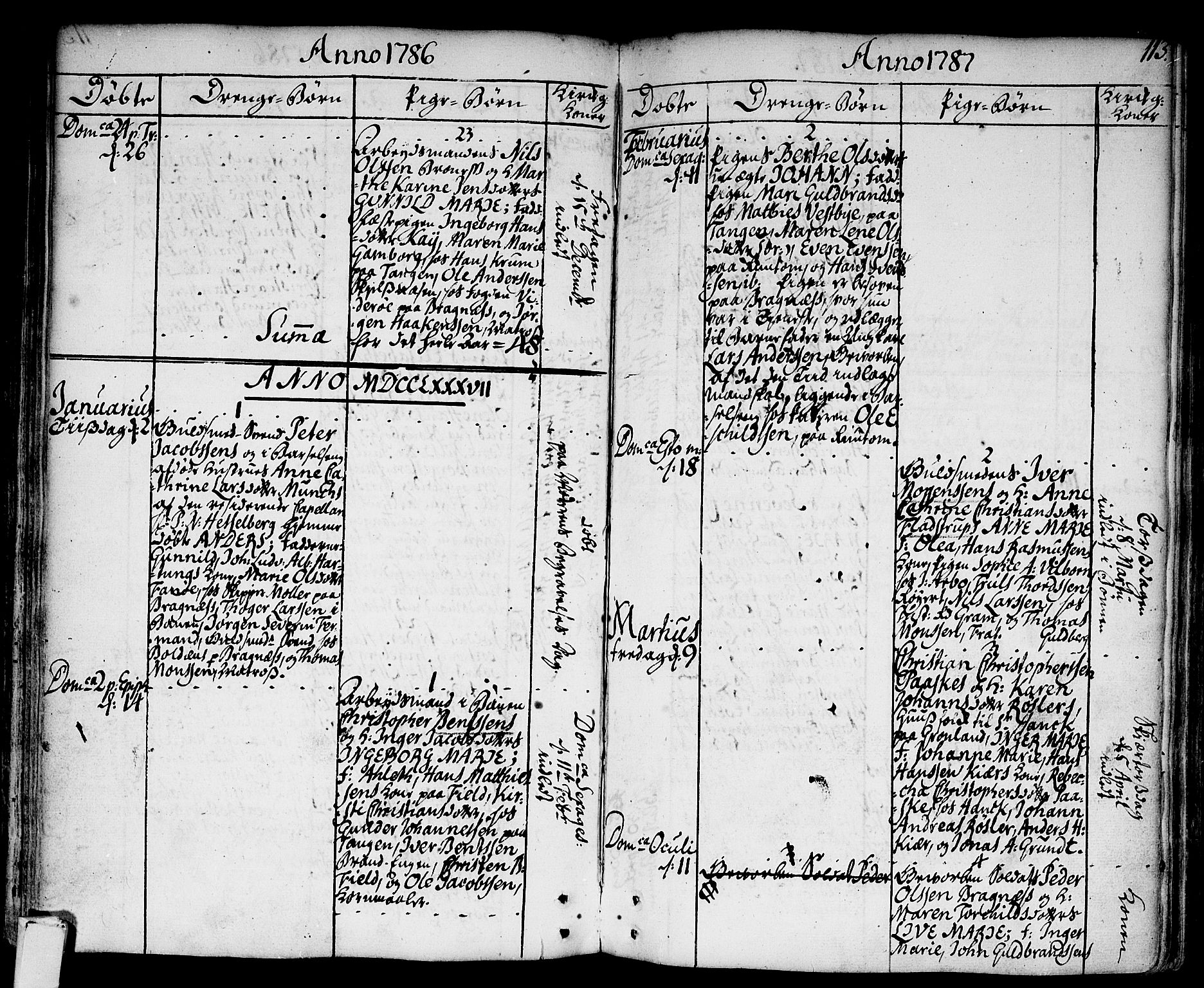 Strømsø kirkebøker, AV/SAKO-A-246/F/Fa/L0009: Parish register (official) no. I 9, 1752-1791, p. 113