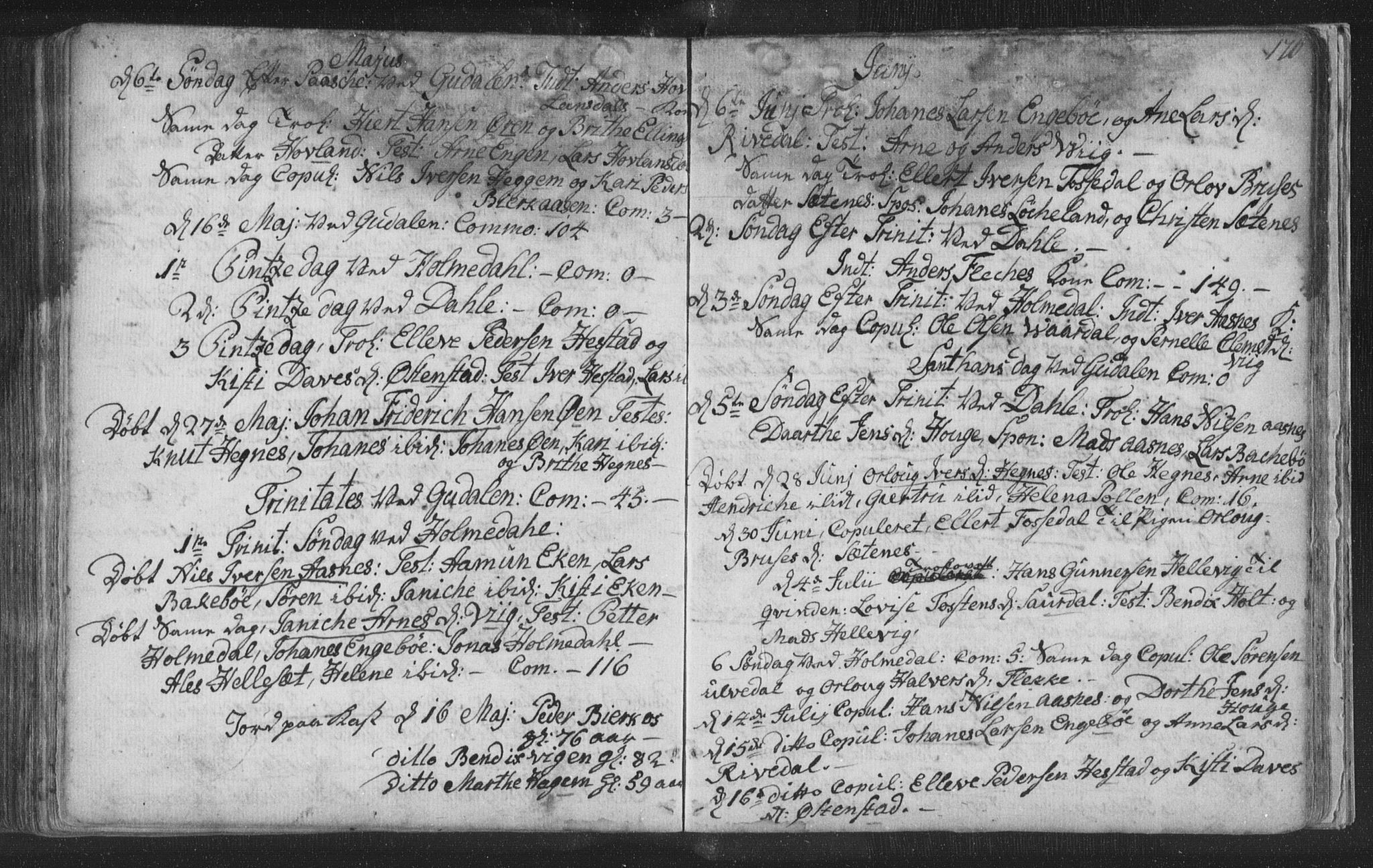 Fjaler sokneprestembete, AV/SAB-A-79801/H/Haa/Haaa/L0002: Parish register (official) no. A 2, 1779-1798, p. 170