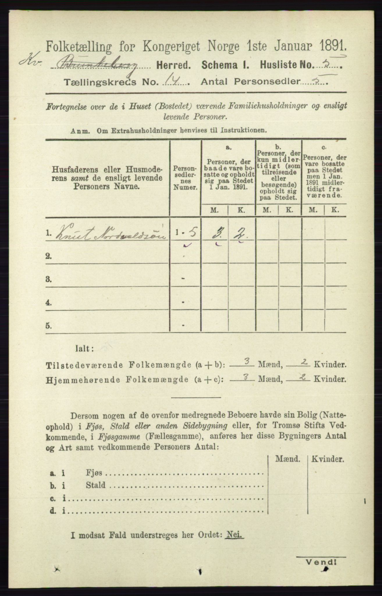 RA, 1891 census for 0829 Kviteseid, 1891, p. 3320