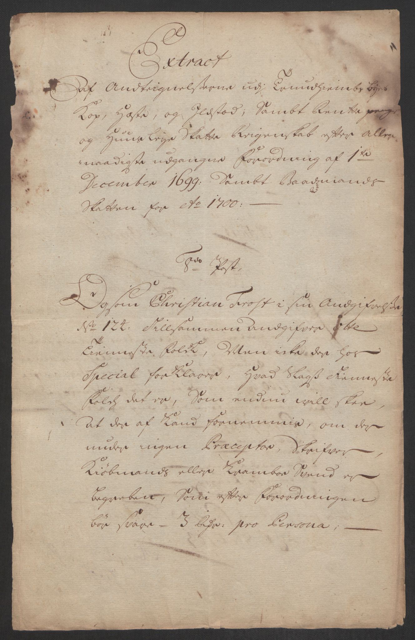 Rentekammeret inntil 1814, Reviderte regnskaper, Byregnskaper, AV/RA-EA-4066/R/Rs/L0507: [S3] Kontribusjonsregnskap, 1699-1711, p. 373