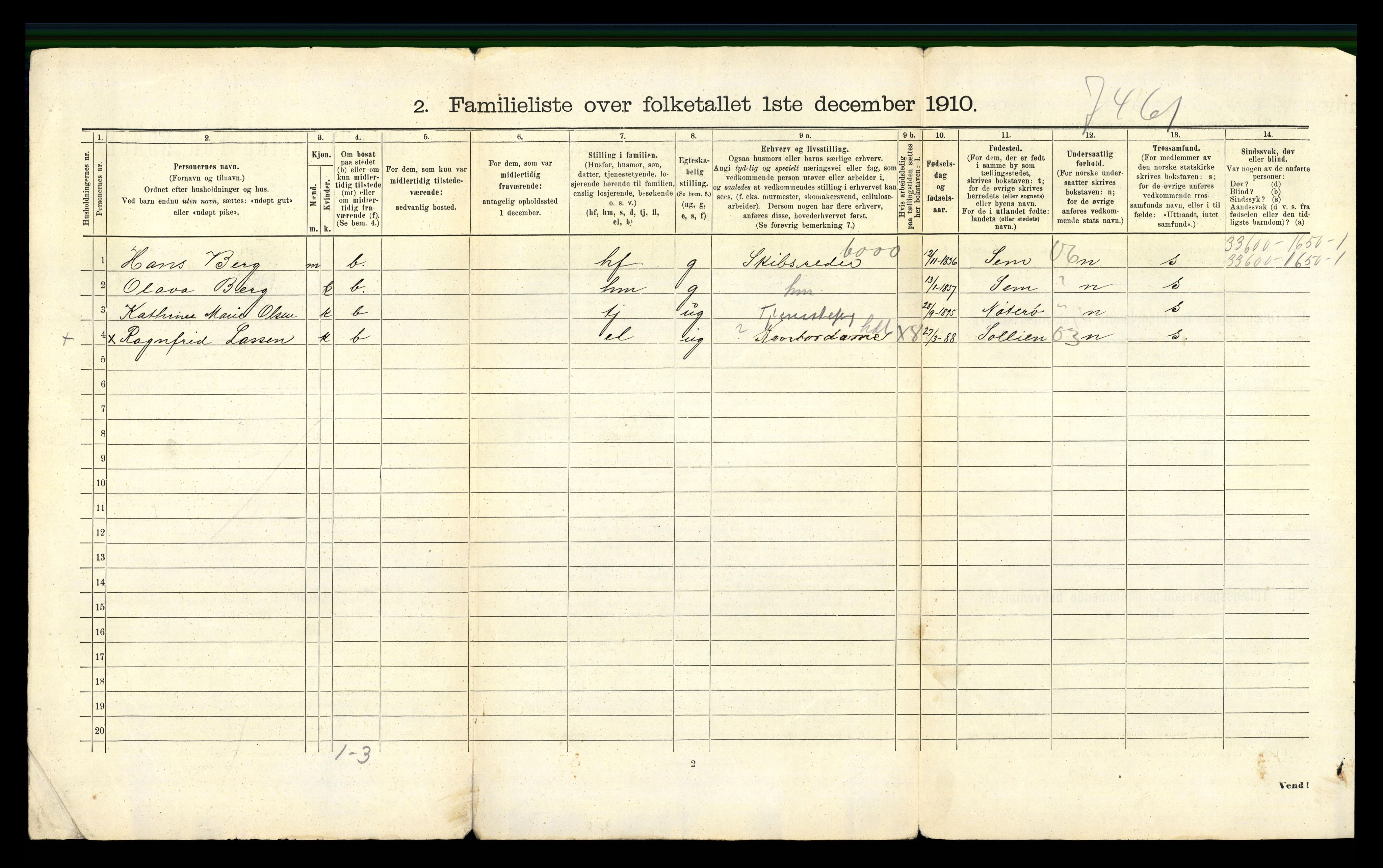 RA, 1910 census for Tønsberg, 1910, p. 4778