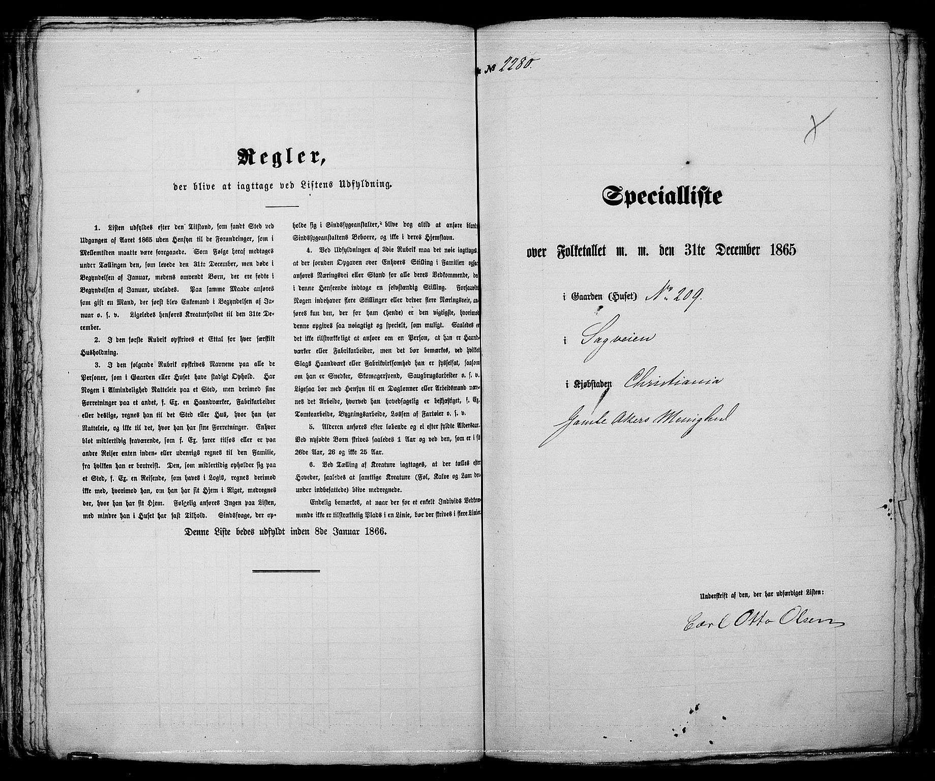 RA, 1865 census for Kristiania, 1865, p. 5081