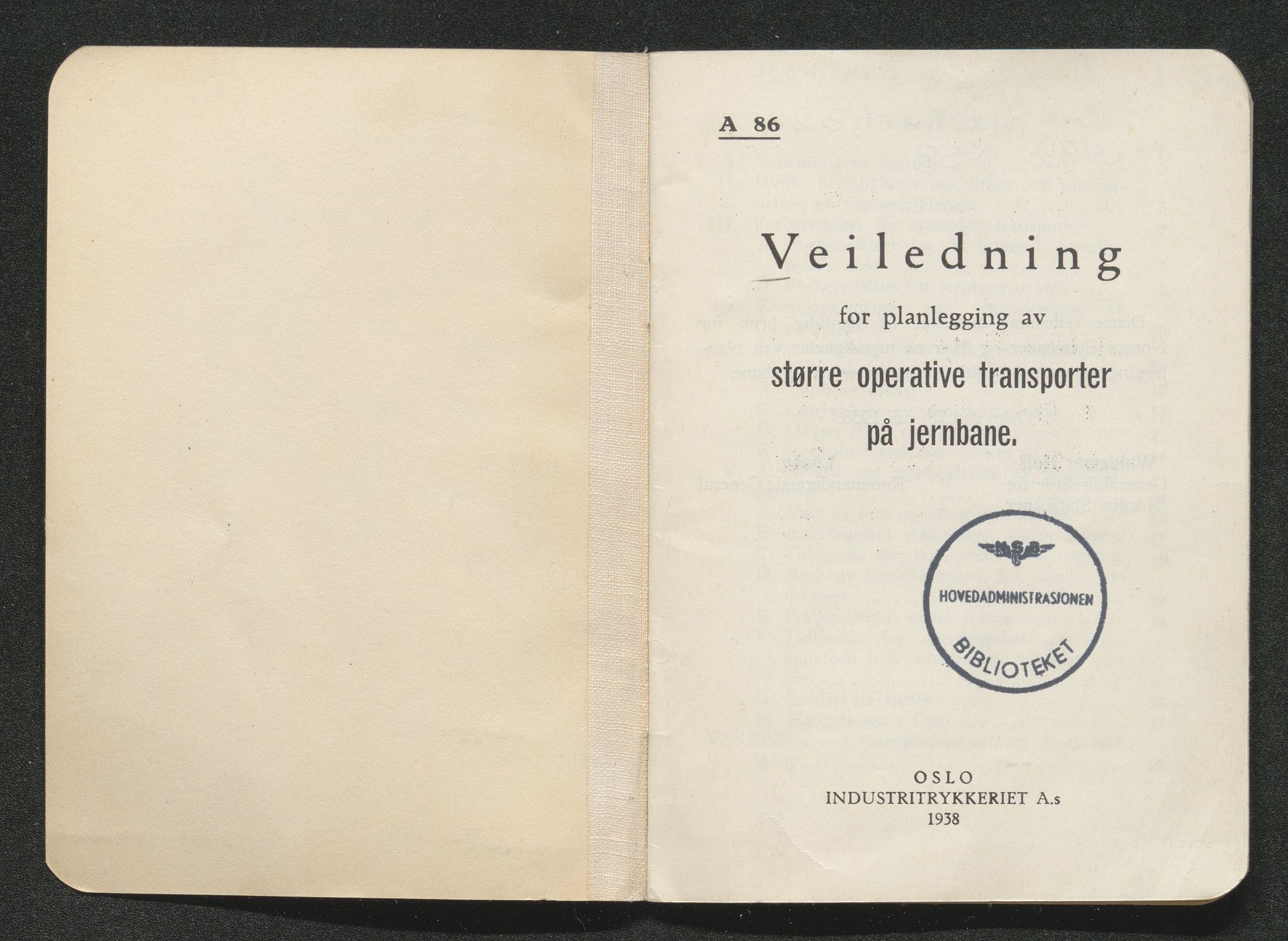 Norges Statsbaner Bibliotek (NSB), AV/SAKO-A-355/F/Fc/L0005/0002: Småtrykk 280 - 349 / Småtrykk 330 - 349, 1886-2006