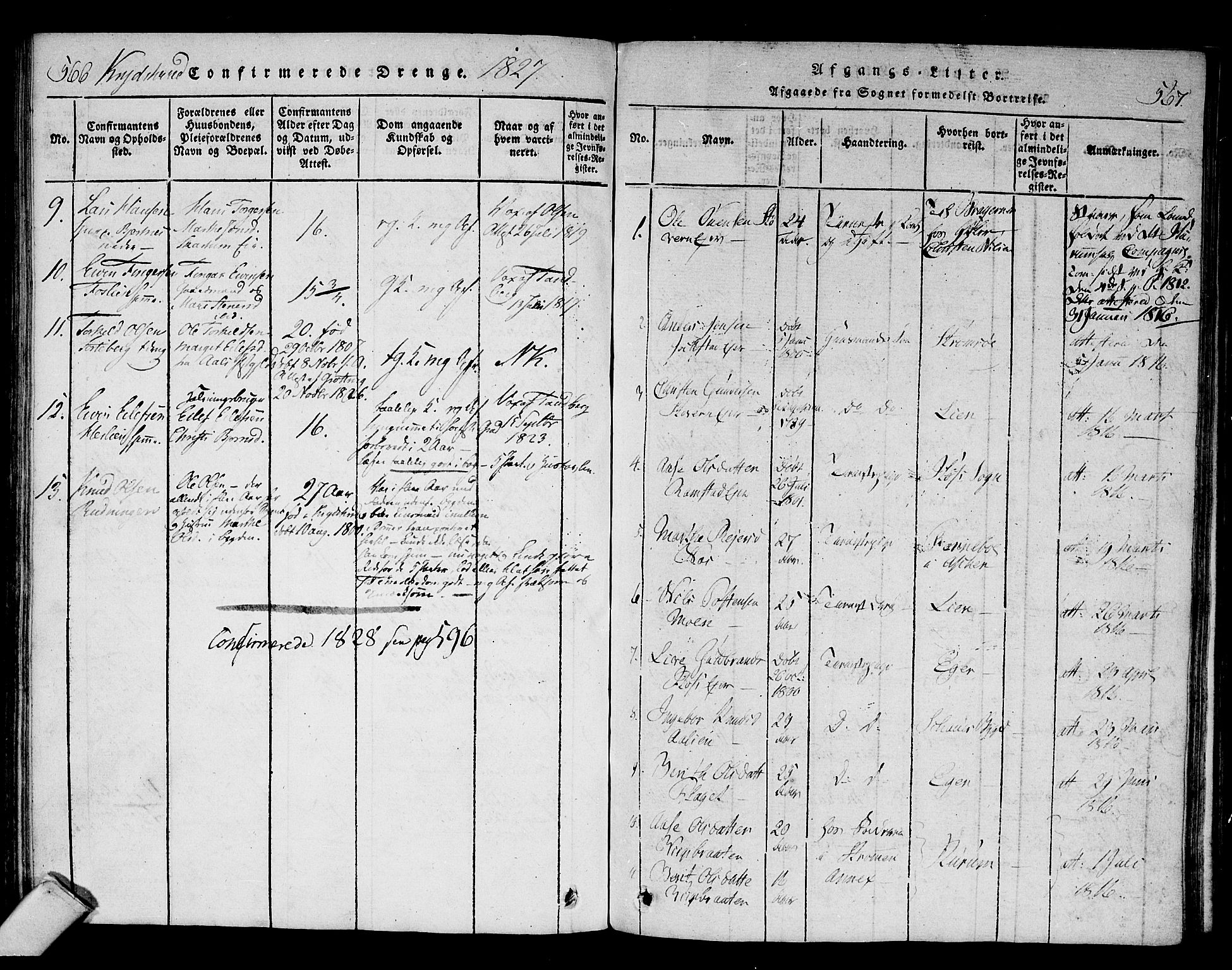 Sigdal kirkebøker, SAKO/A-245/F/Fa/L0005: Parish register (official) no. I 5 /1, 1815-1829, p. 566-567