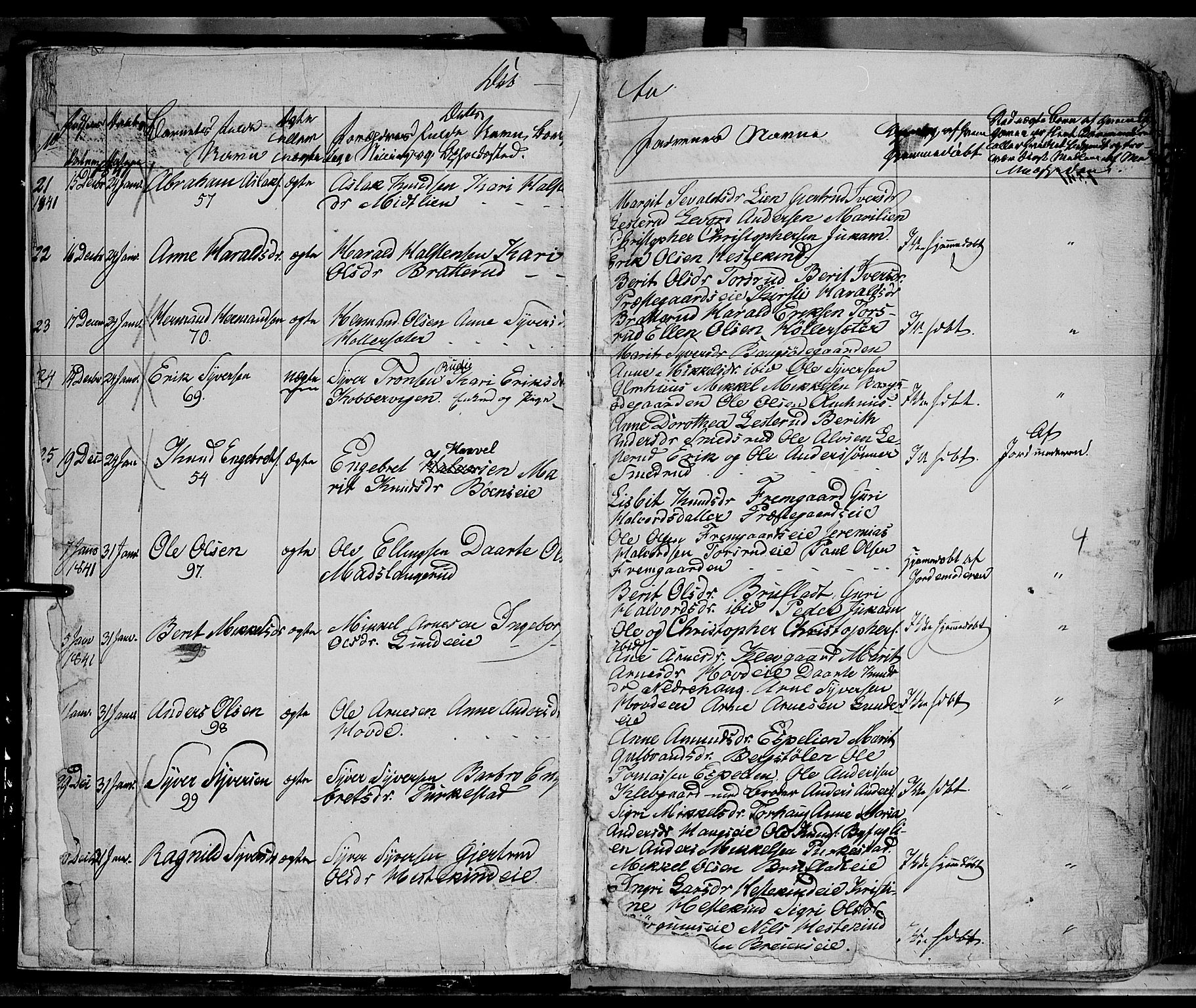 Sør-Aurdal prestekontor, AV/SAH-PREST-128/H/Ha/Haa/L0004: Parish register (official) no. 4, 1841-1849, p. 5-6