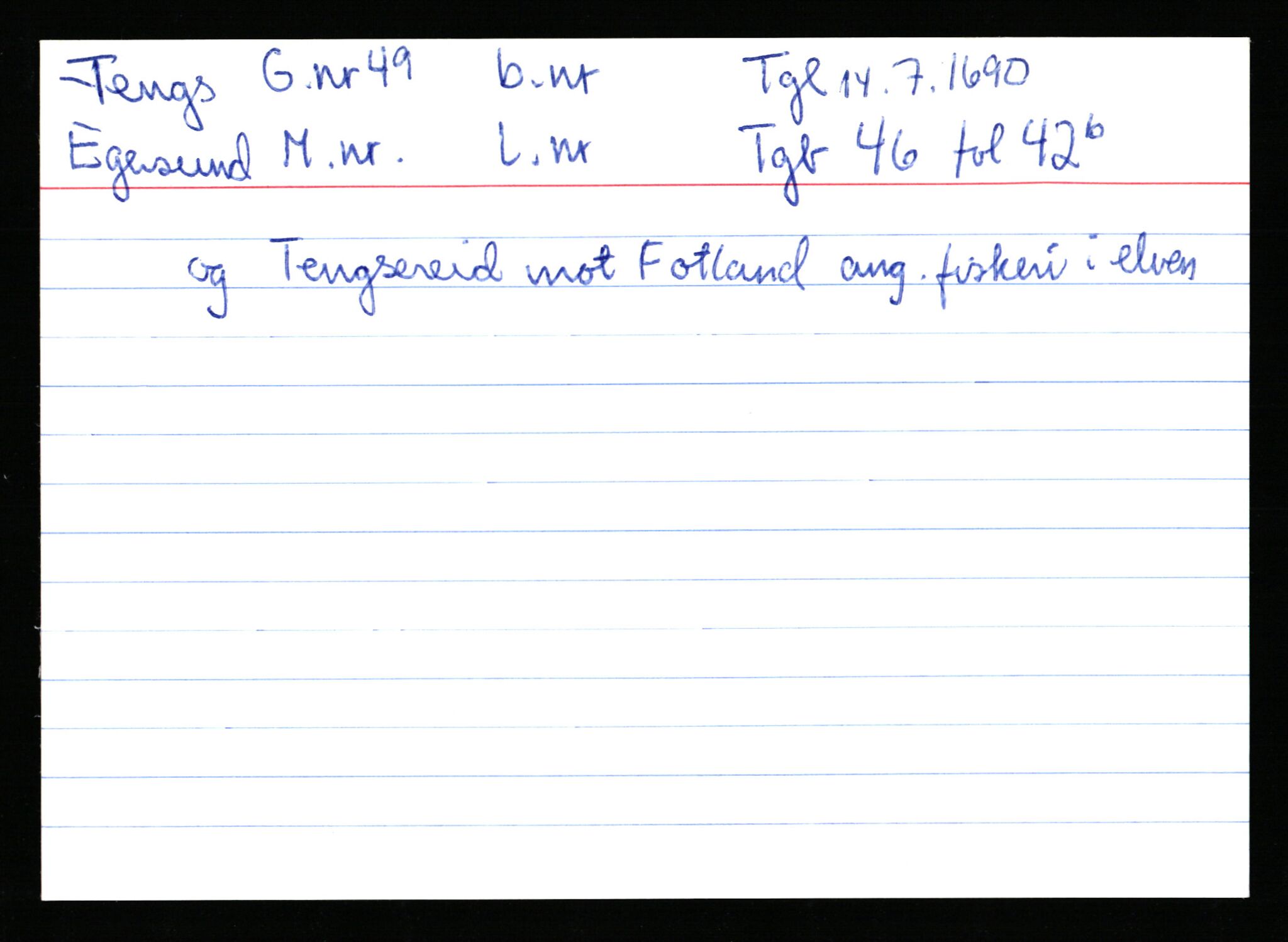Statsarkivet i Stavanger, AV/SAST-A-101971/03/Y/Ym/L0060: Åstedskort sortert etter gårdsnavn: Tengesdal - Tjørn, 1600-1950, p. 31