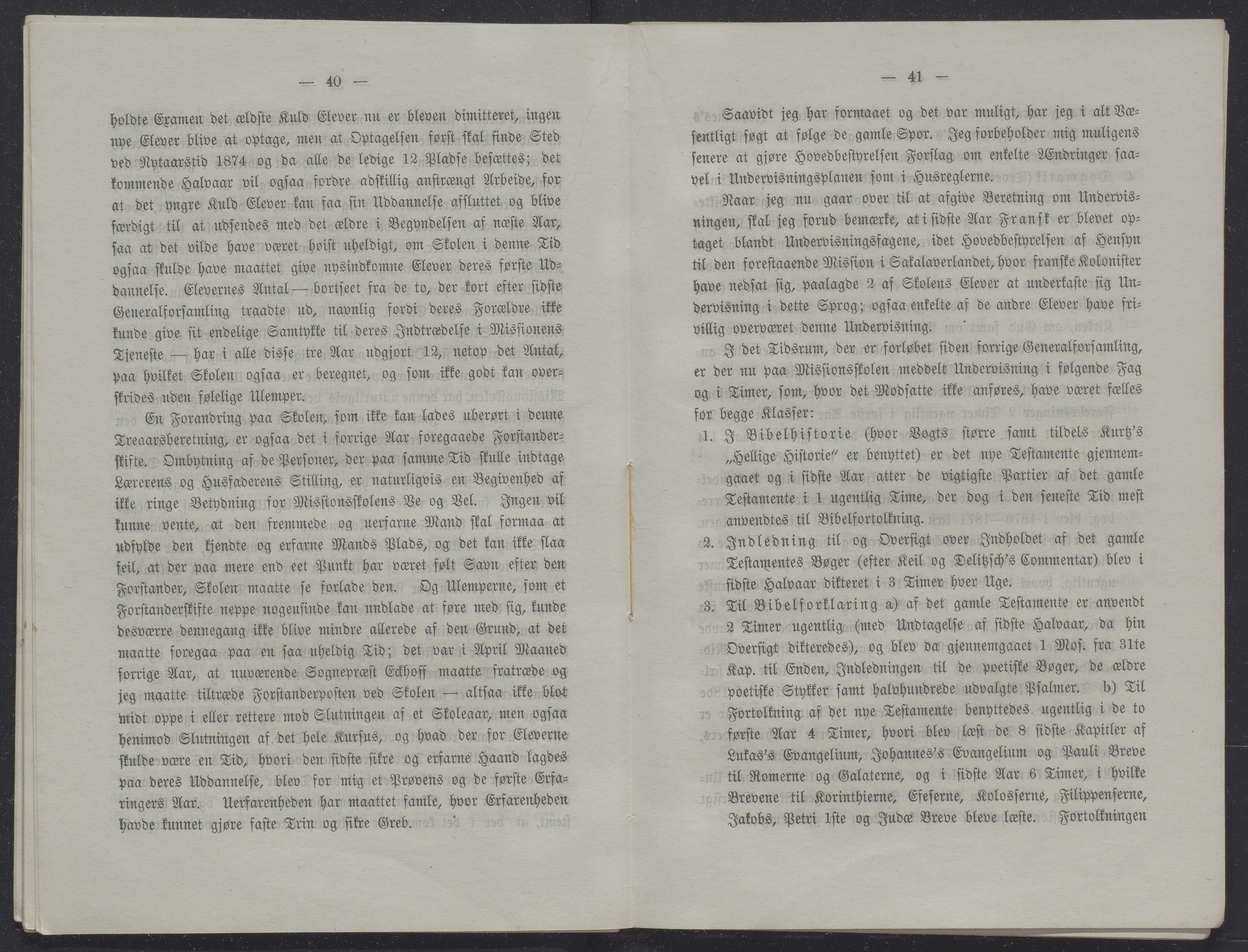 Det Norske Misjonsselskap - hovedadministrasjonen, VID/MA-A-1045/D/Db/Dba/L0338/0001: Beretninger, Bøker, Skrifter o.l   / Årsberetninger 31, 1873, p. 40-41