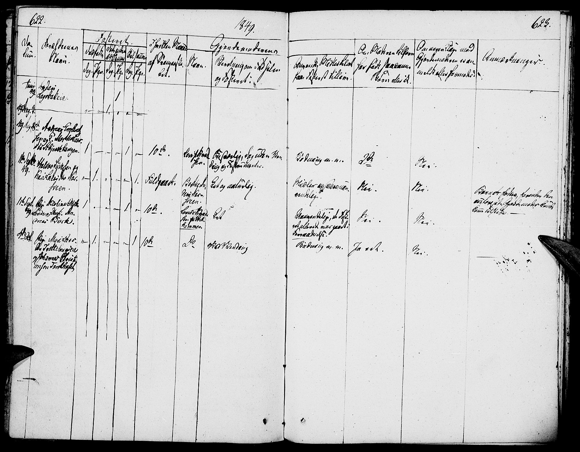 Løten prestekontor, SAH/PREST-022/K/Ka/L0006: Parish register (official) no. 6, 1832-1849, p. 622-623