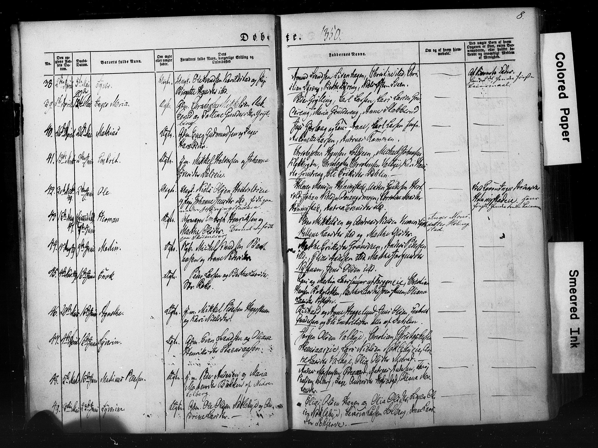 Løten prestekontor, AV/SAH-PREST-022/K/Ka/L0007: Parish register (official) no. 7, 1850-1859, p. 8