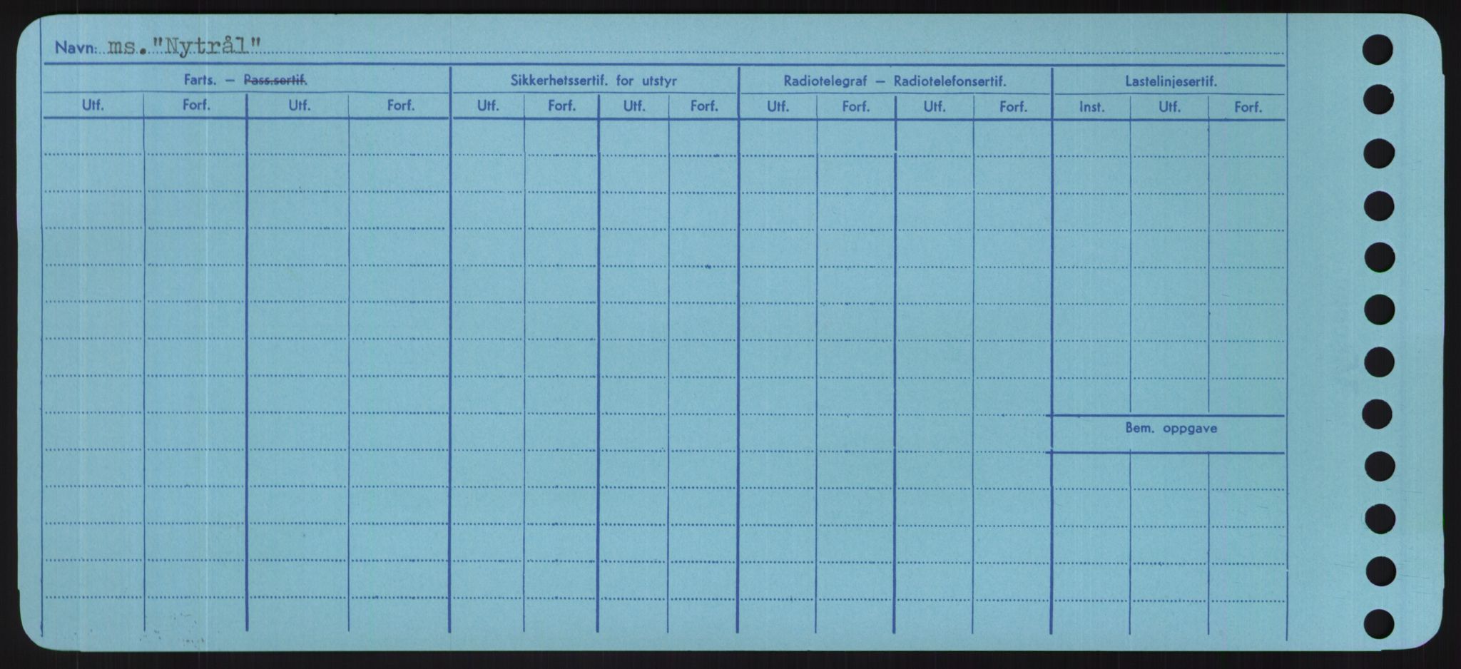 Sjøfartsdirektoratet med forløpere, Skipsmålingen, RA/S-1627/H/Hd/L0027: Fartøy, Norhop-Nør, p. 490