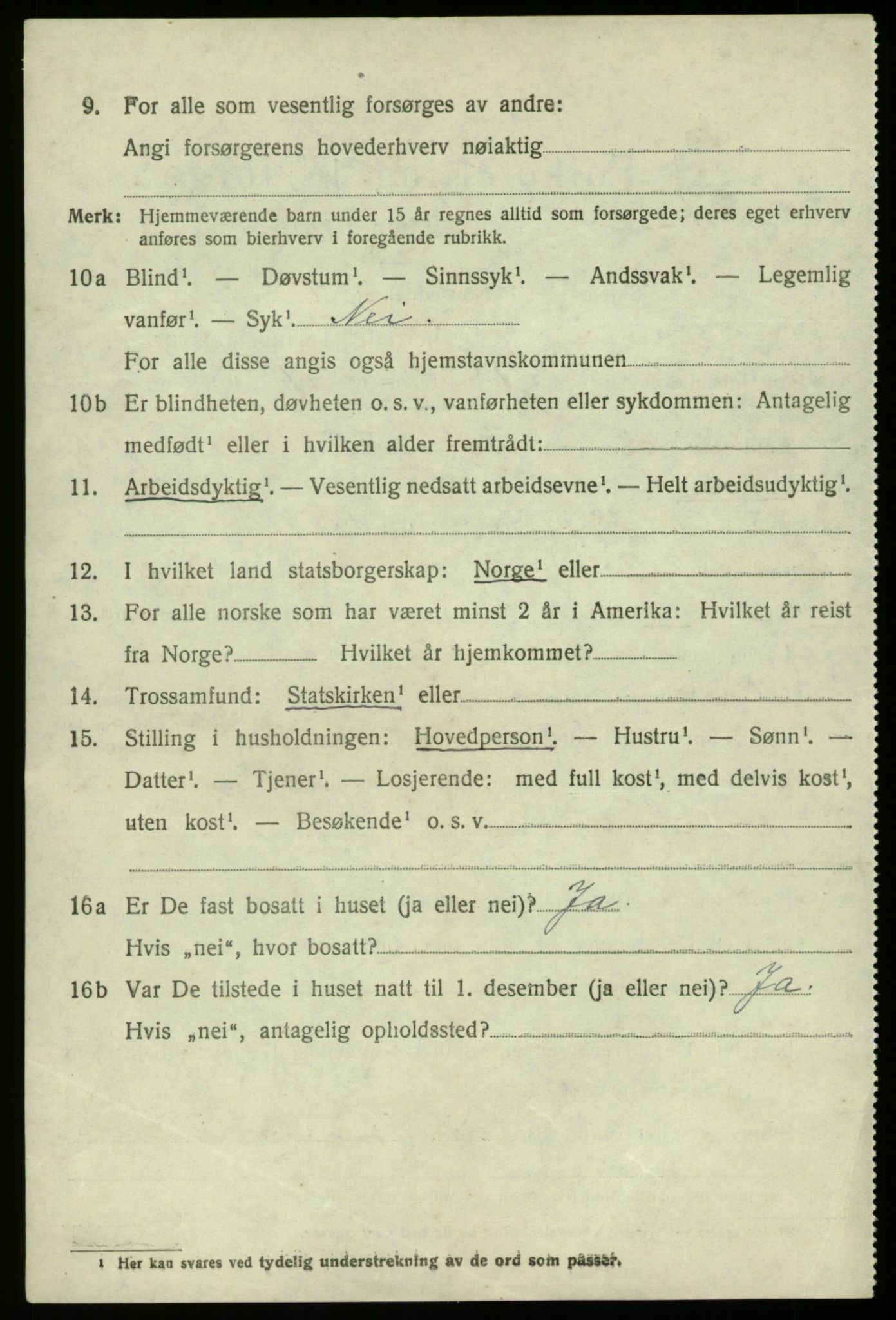 SAB, 1920 census for Fana, 1920, p. 20992