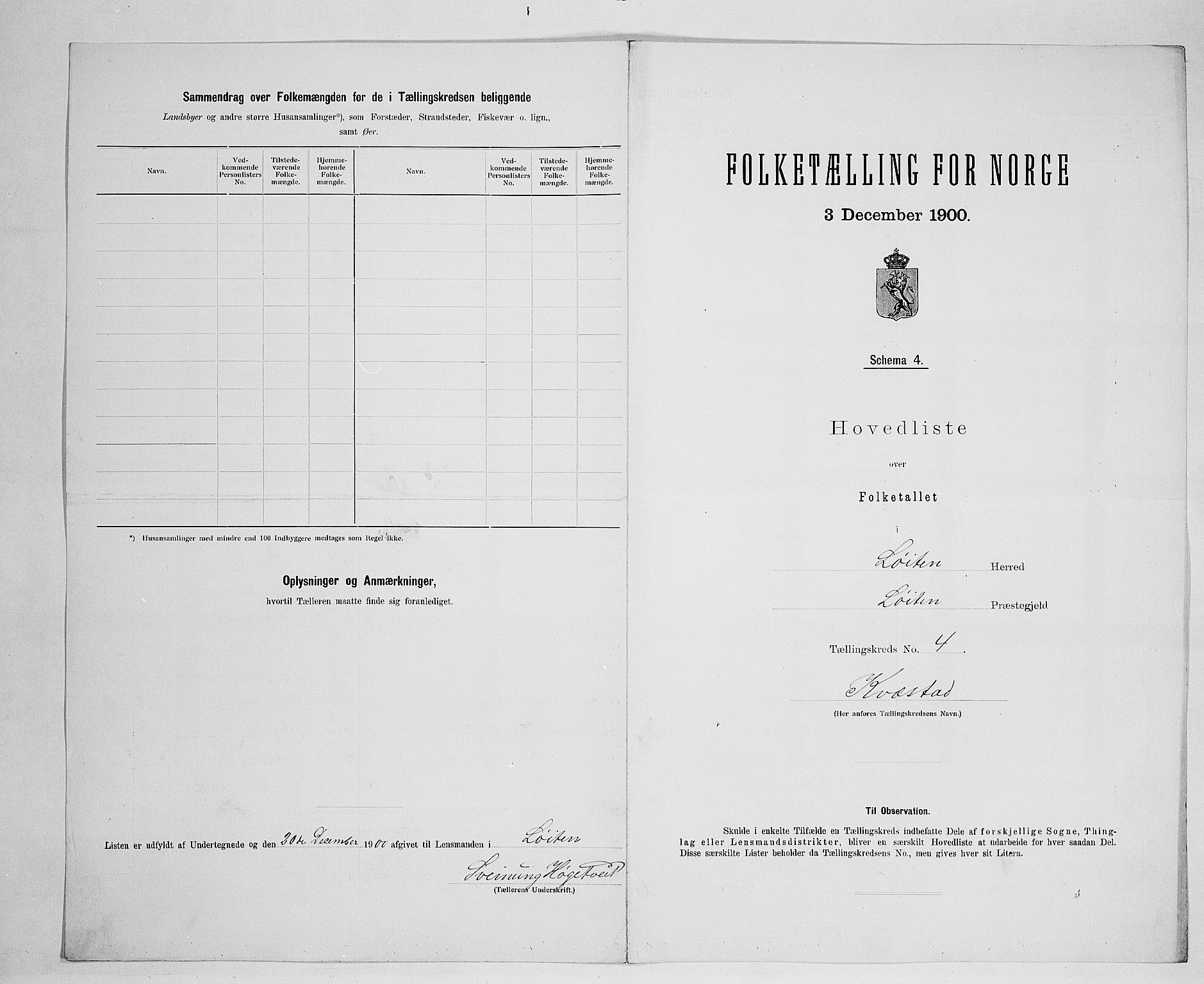 SAH, 1900 census for Løten, 1900, p. 29