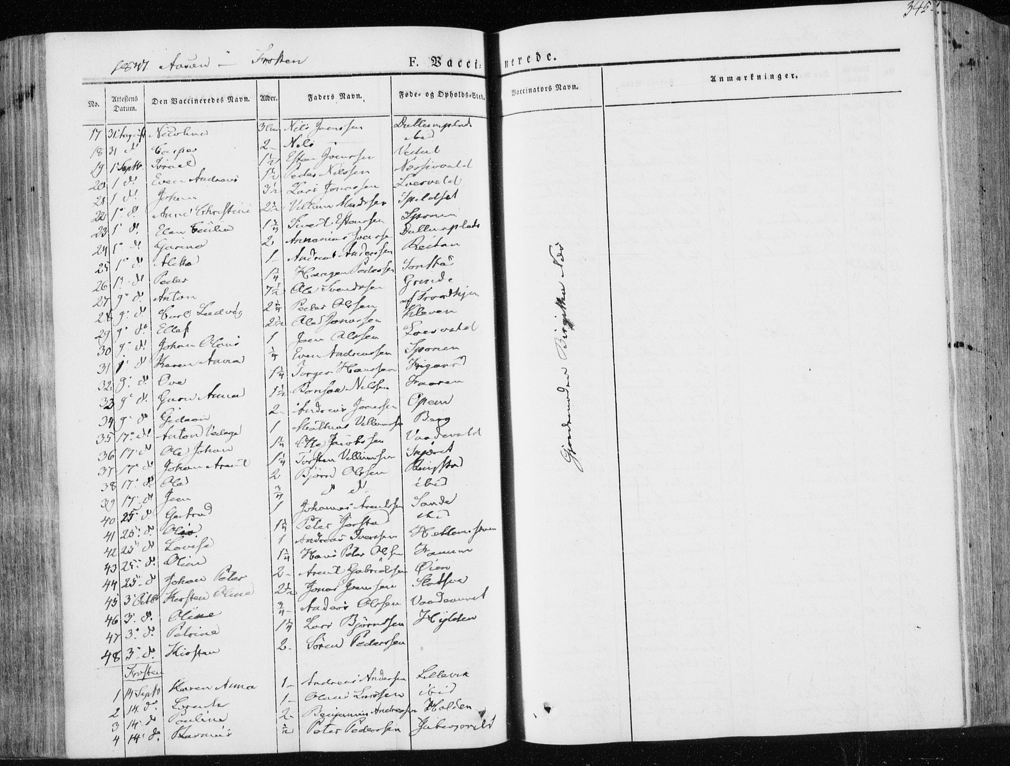 Ministerialprotokoller, klokkerbøker og fødselsregistre - Nord-Trøndelag, SAT/A-1458/713/L0115: Parish register (official) no. 713A06, 1838-1851, p. 345