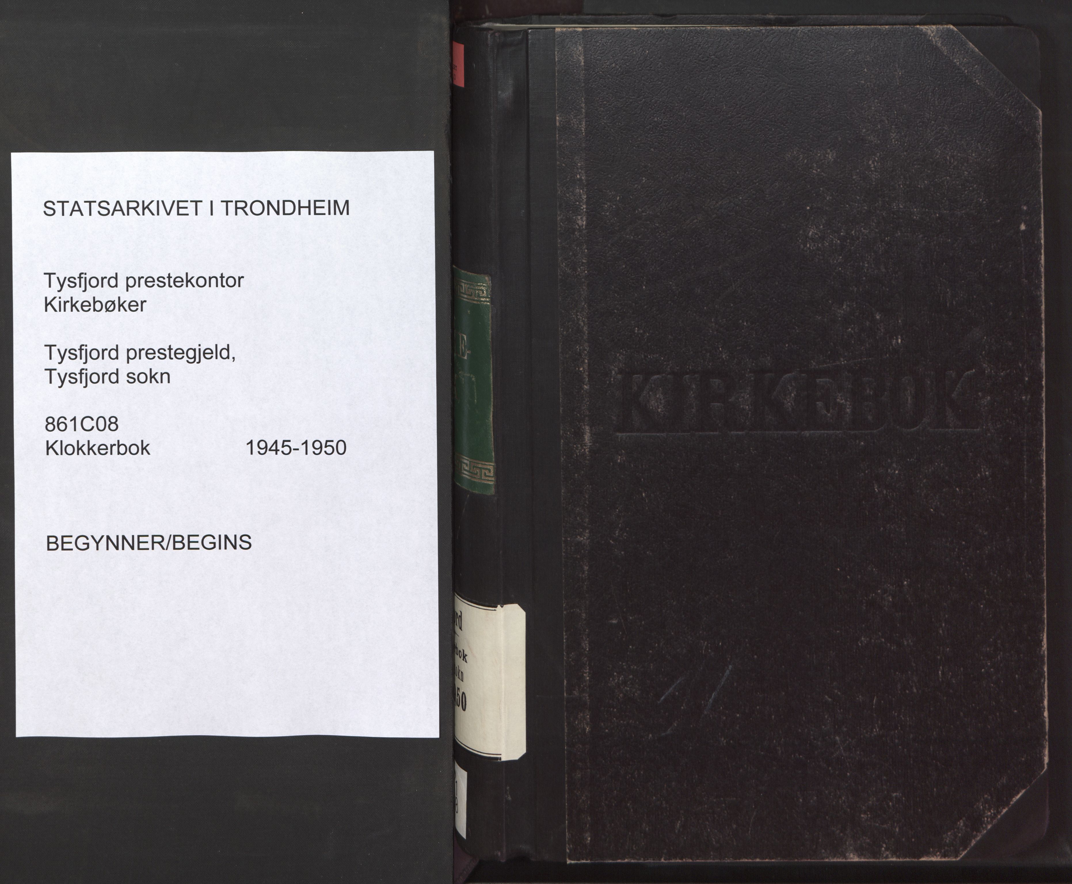 Ministerialprotokoller, klokkerbøker og fødselsregistre - Nordland, SAT/A-1459/861/L0882: Parish register (copy) no. 861C08, 1945-1950