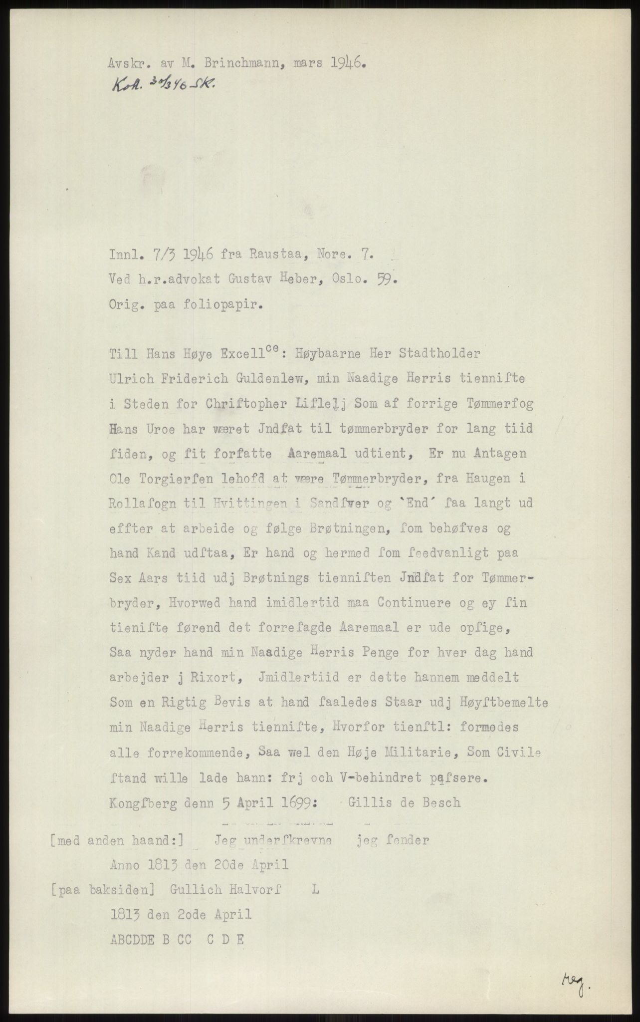 Samlinger til kildeutgivelse, Diplomavskriftsamlingen, AV/RA-EA-4053/H/Ha, p. 68