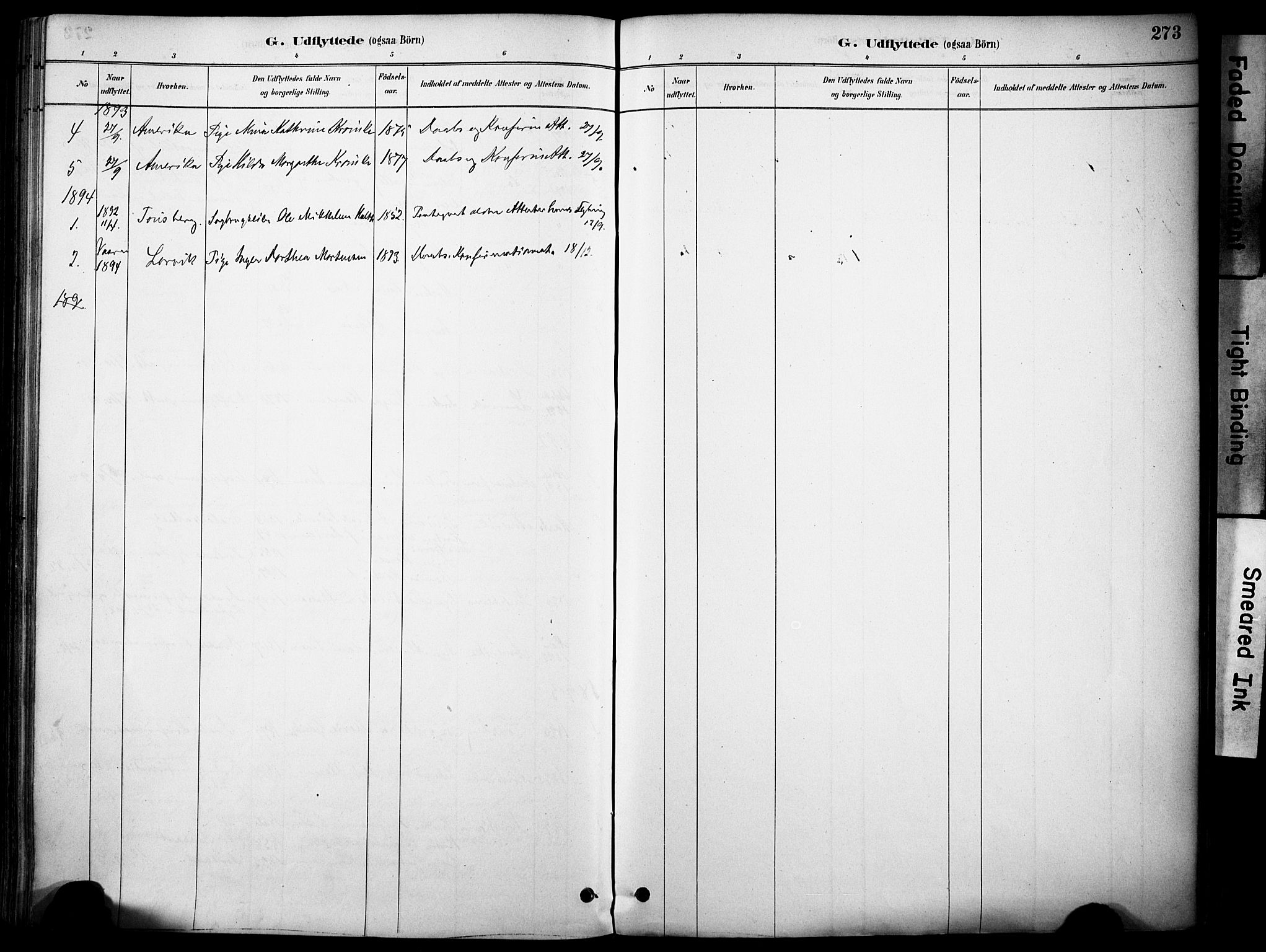 Sandefjord kirkebøker, AV/SAKO-A-315/F/Fa/L0002: Parish register (official) no. 2, 1880-1894, p. 273