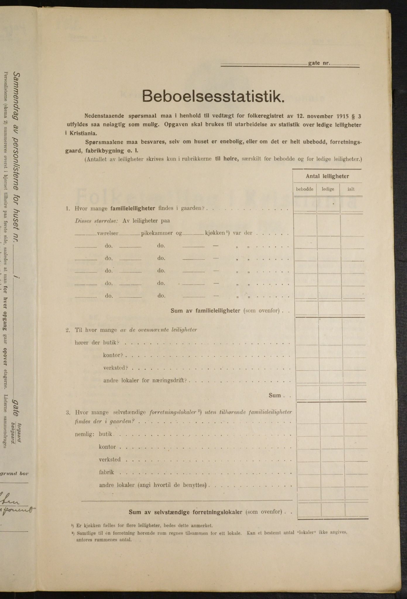 OBA, Municipal Census 1916 for Kristiania, 1916, p. 61401