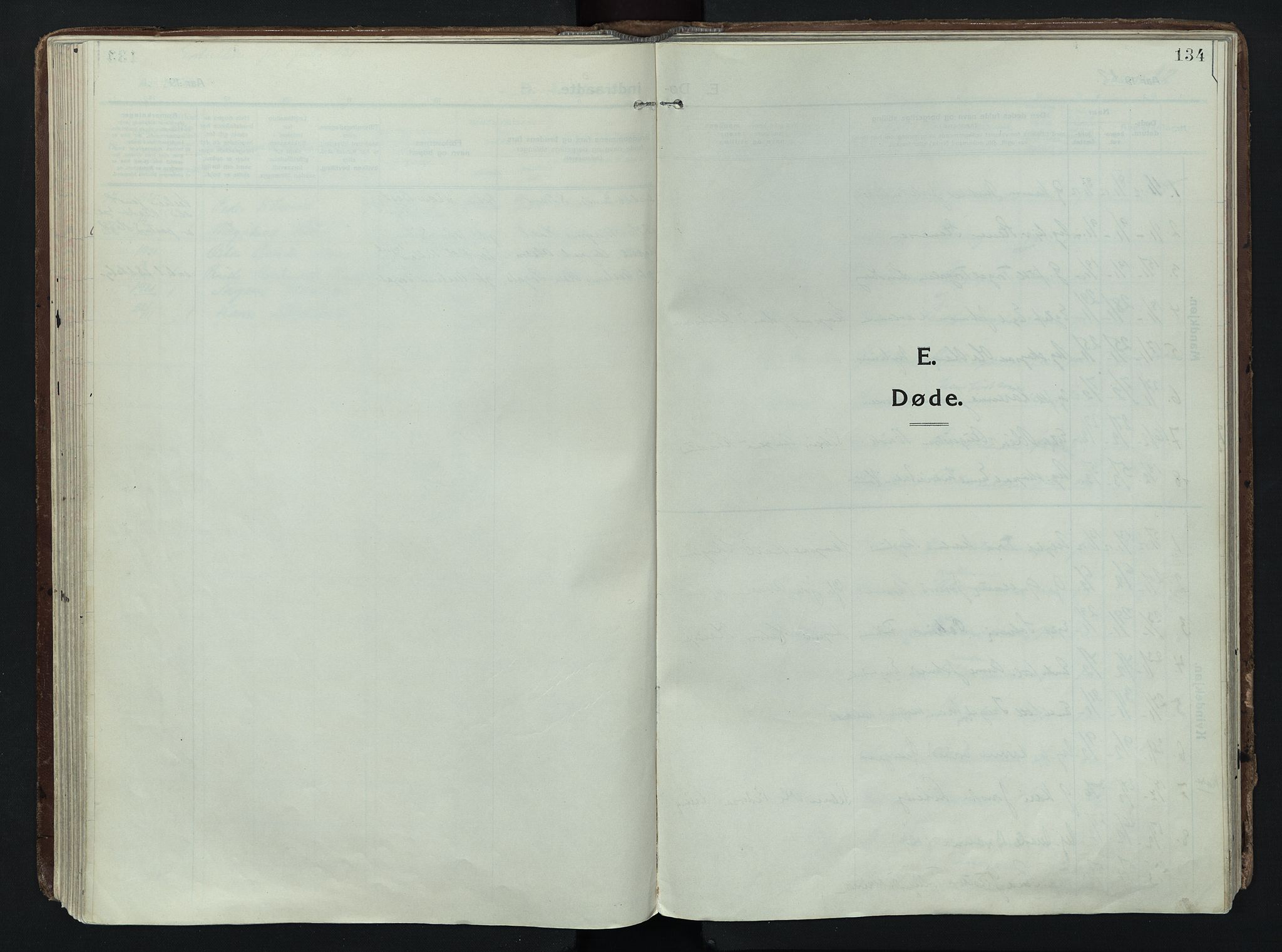 Trysil prestekontor, SAH/PREST-046/H/Ha/Haa/L0014: Parish register (official) no. 14, 1912-1923, p. 134