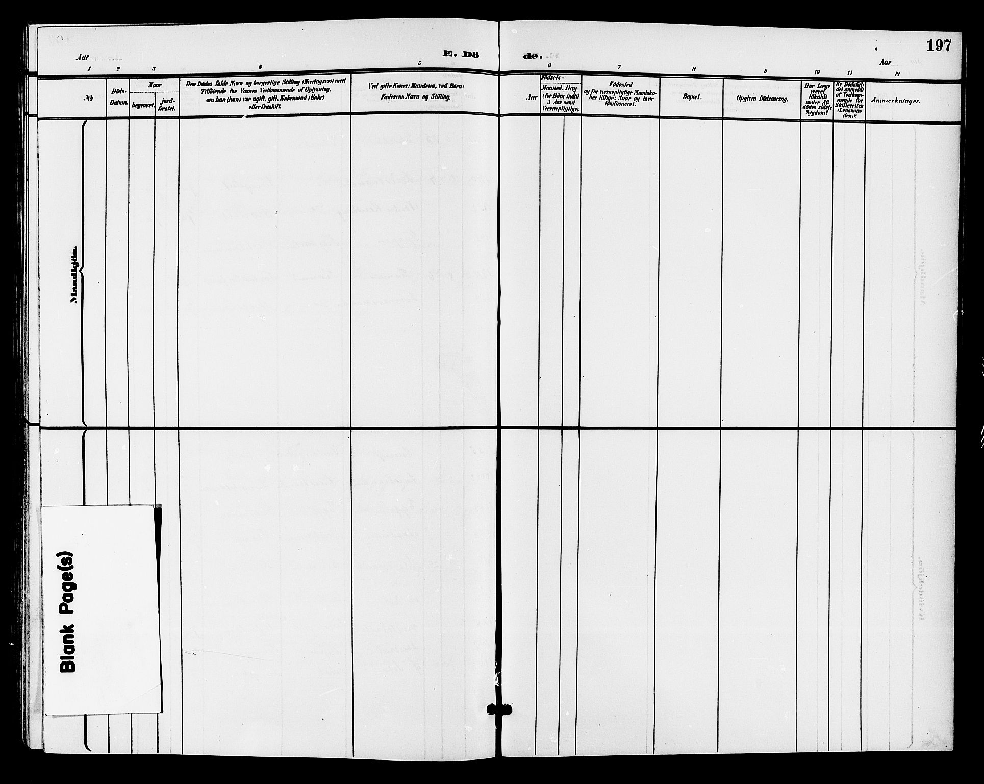 Lier kirkebøker, AV/SAKO-A-230/G/Gb/L0002: Parish register (copy) no. II 2, 1899-1911, p. 197