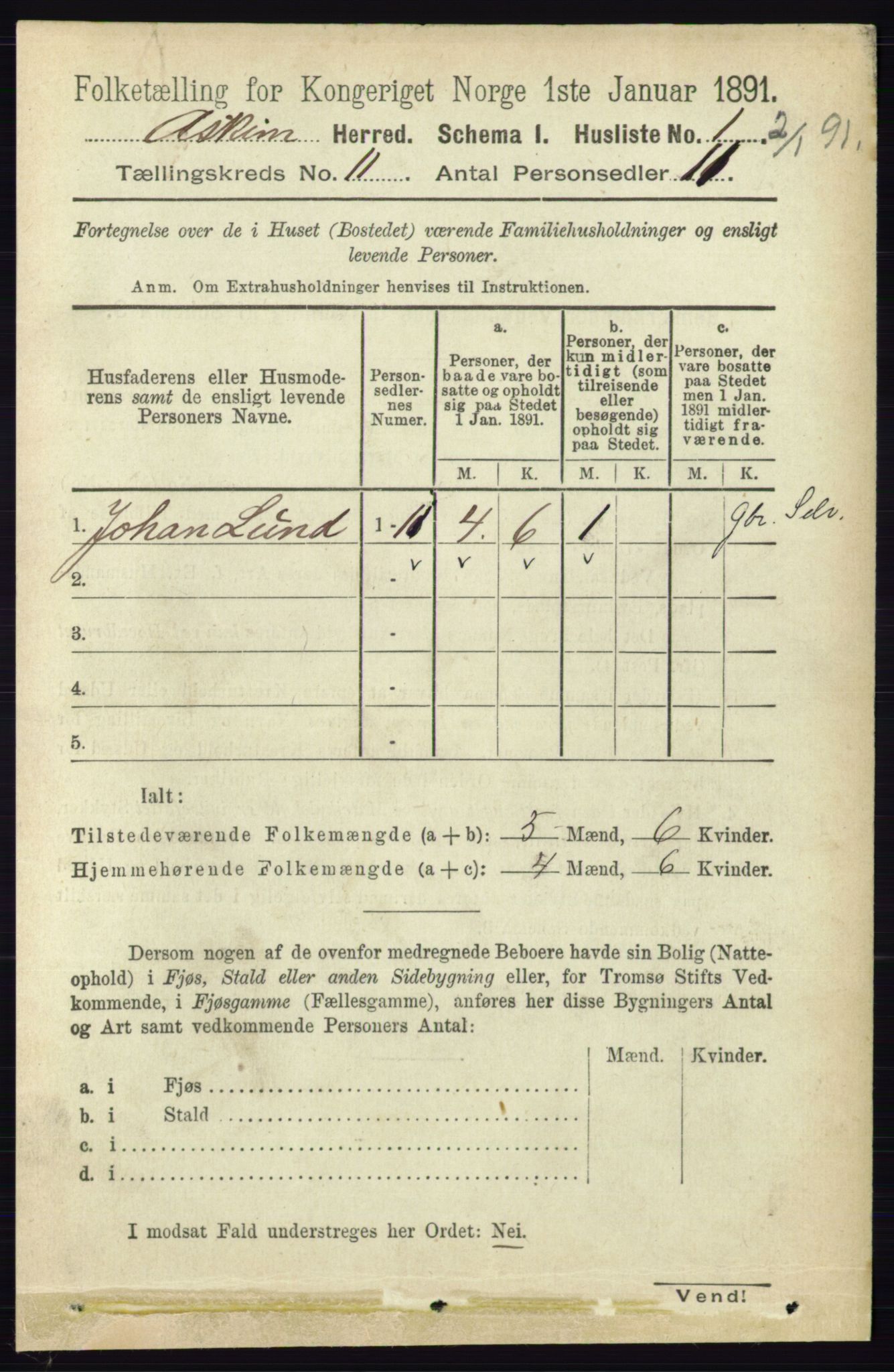 RA, 1891 census for 0124 Askim, 1891, p. 1710