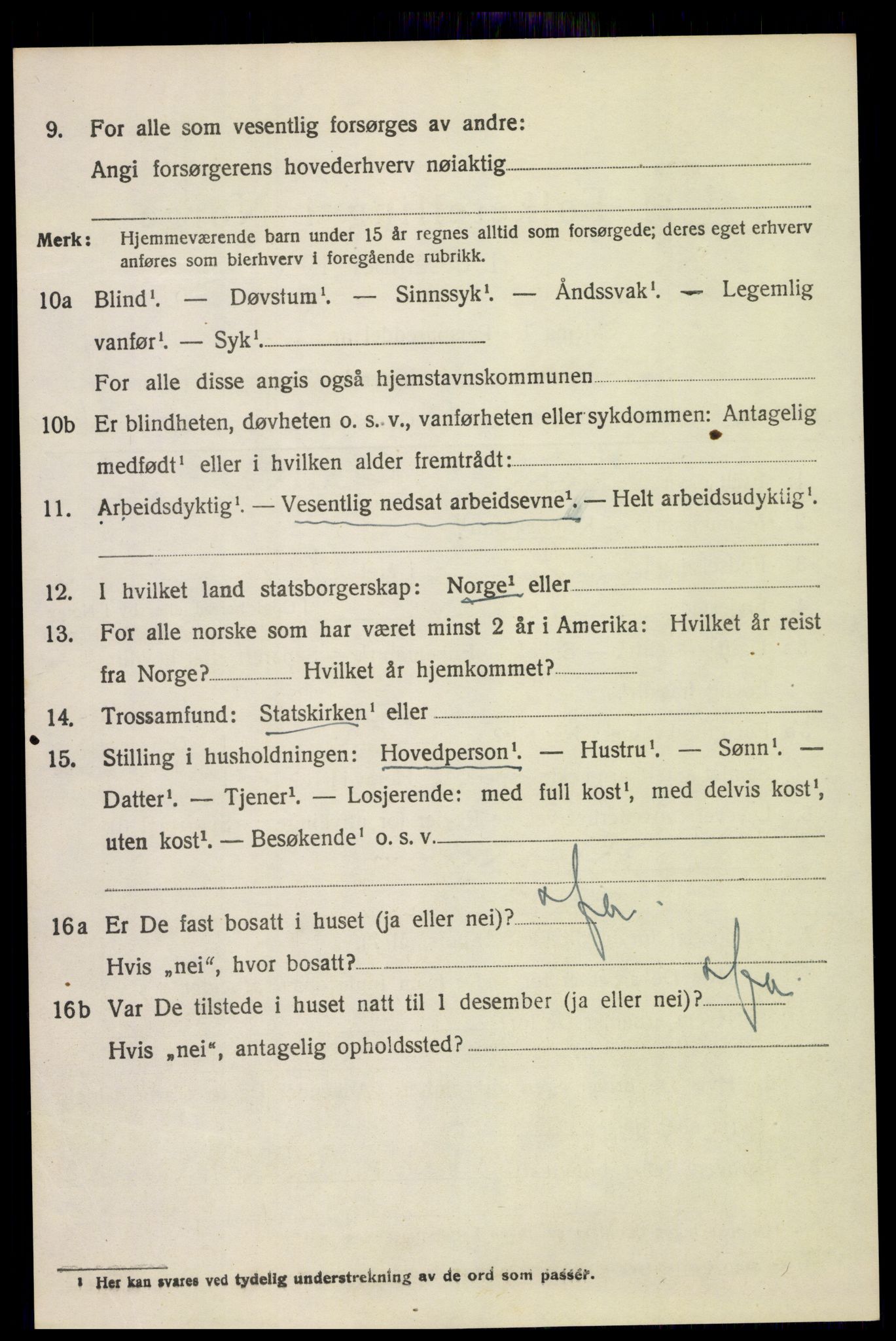 SAH, 1920 census for Lunner, 1920, p. 6742