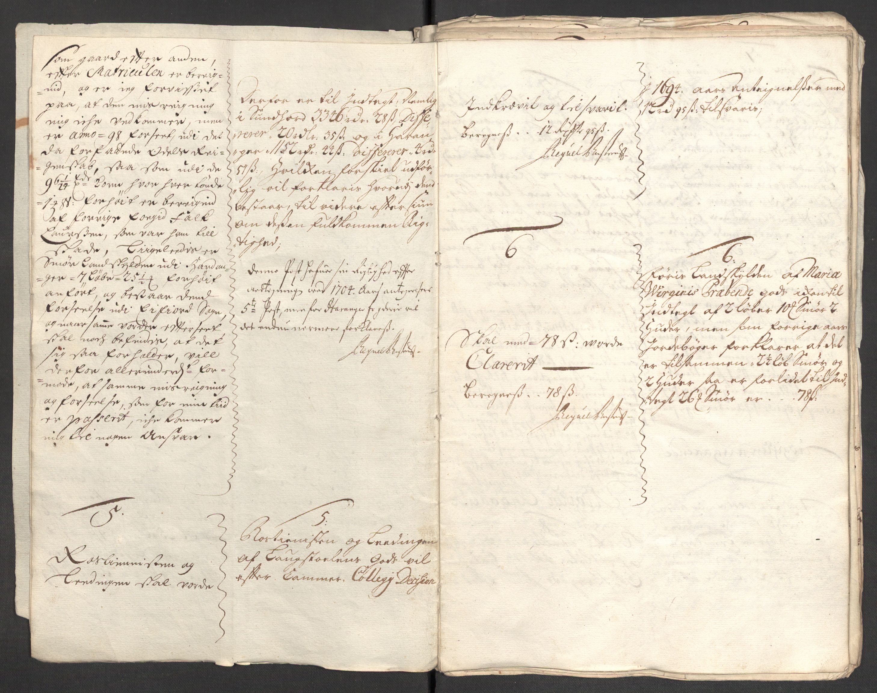 Rentekammeret inntil 1814, Reviderte regnskaper, Fogderegnskap, AV/RA-EA-4092/R48/L2983: Fogderegnskap Sunnhordland og Hardanger, 1705, p. 264