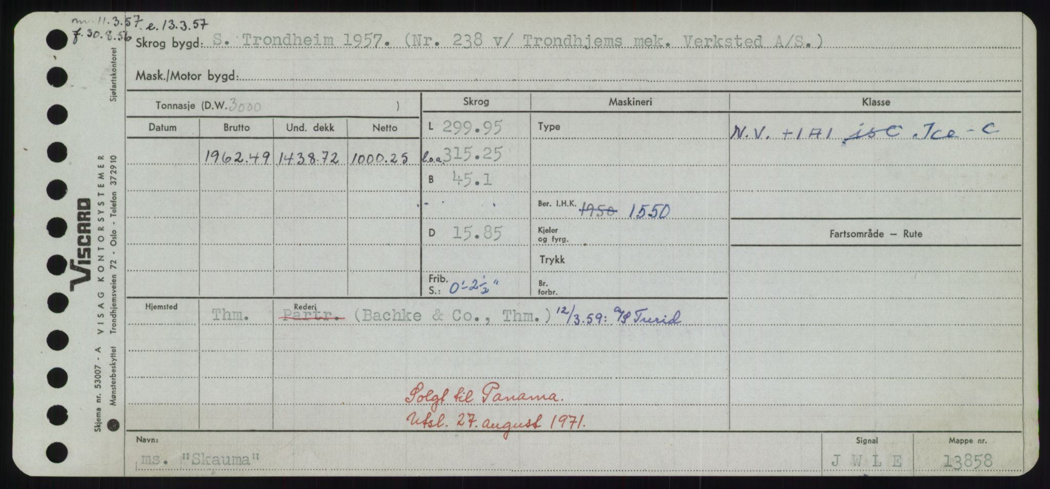 Sjøfartsdirektoratet med forløpere, Skipsmålingen, RA/S-1627/H/Hd/L0034: Fartøy, Sk-Slå, p. 133